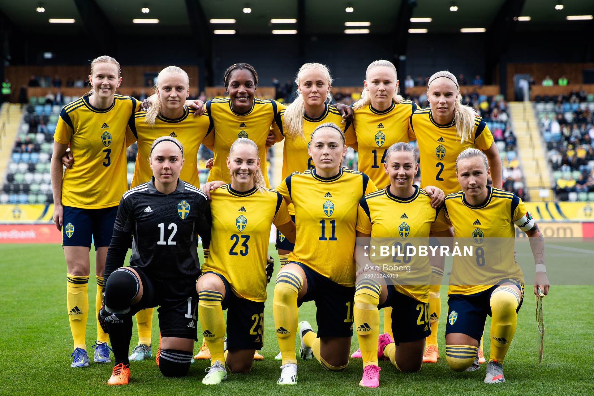 The starting eleven of Sweden