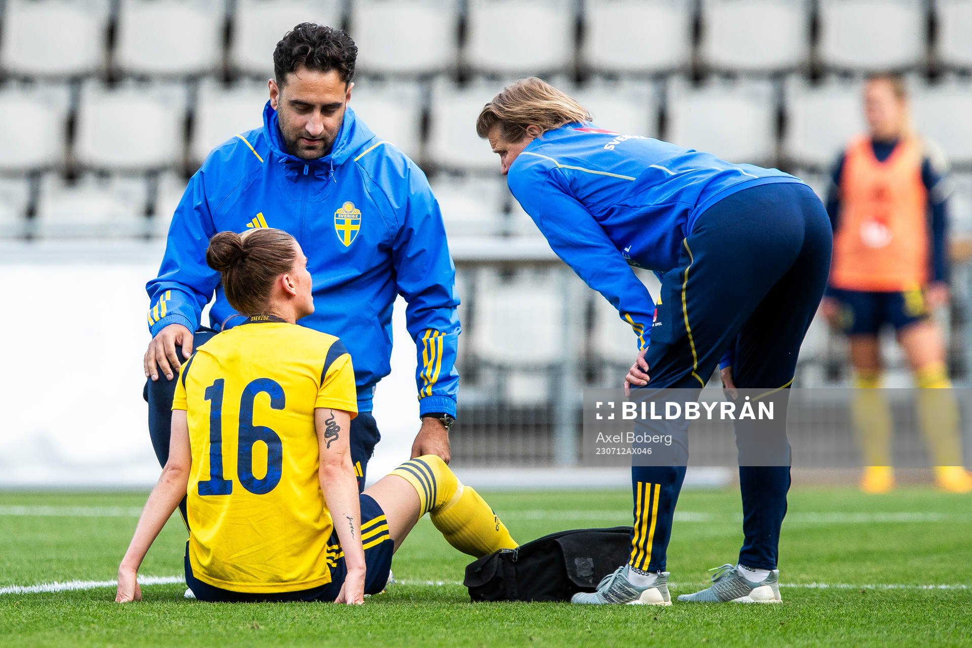 My Cato of Sweden receives medical attention