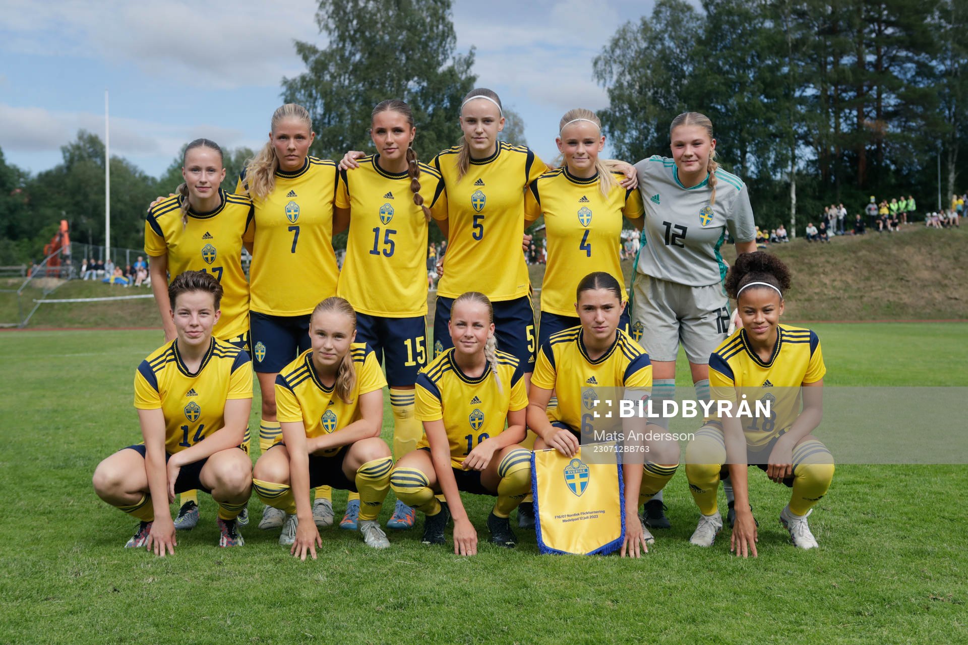 under fotbollsmatchen i F16 Nordisk flickturnering mellan