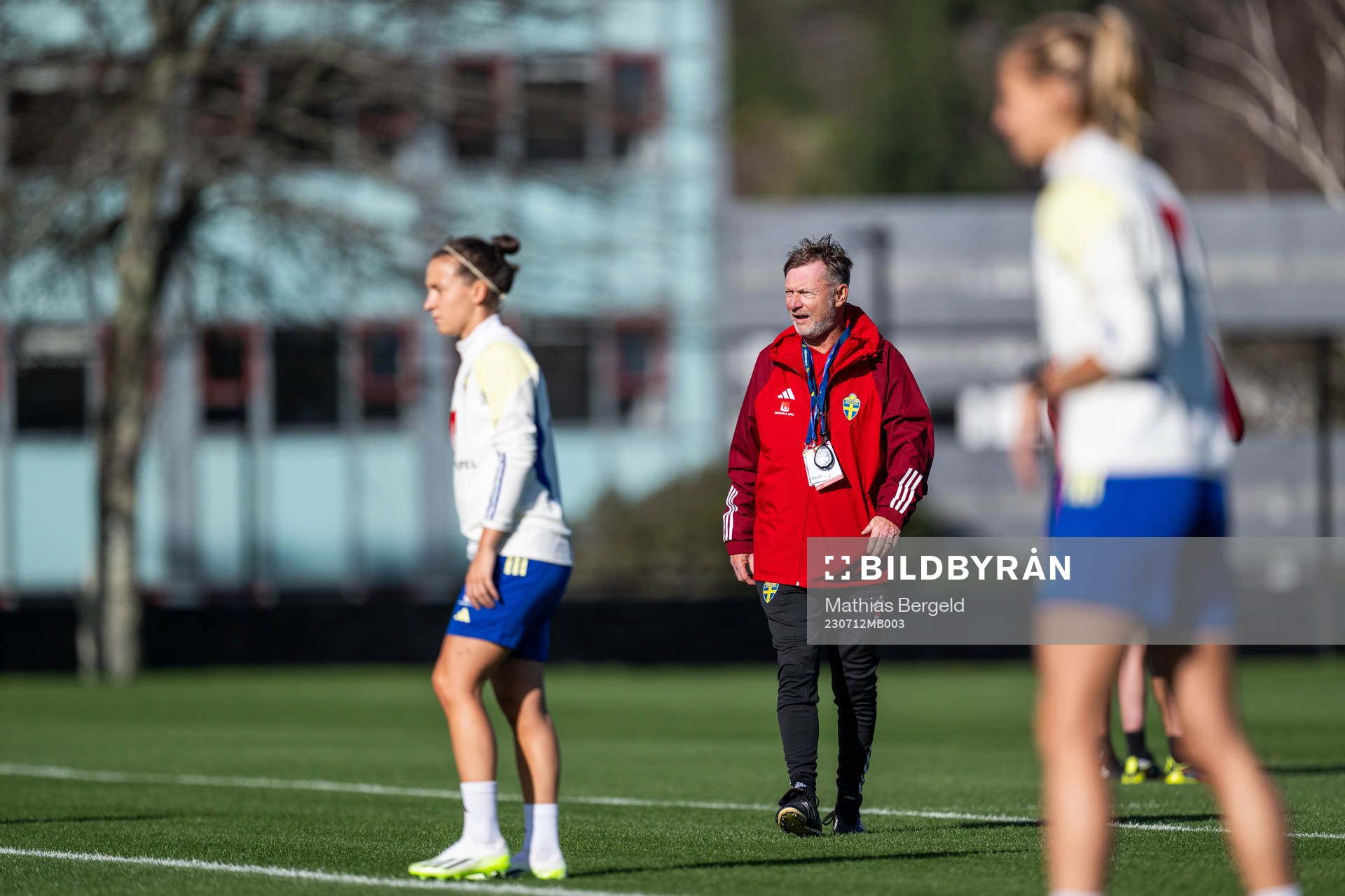 Julia Zigiotti Olme and head coach Peter Gerhardsson of the