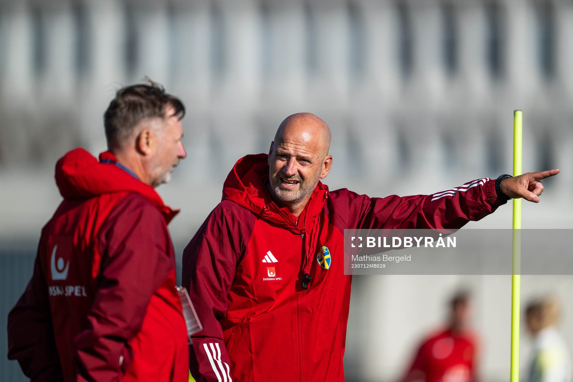 Head coach Peter Gerhardsson and assistant coach Magnus