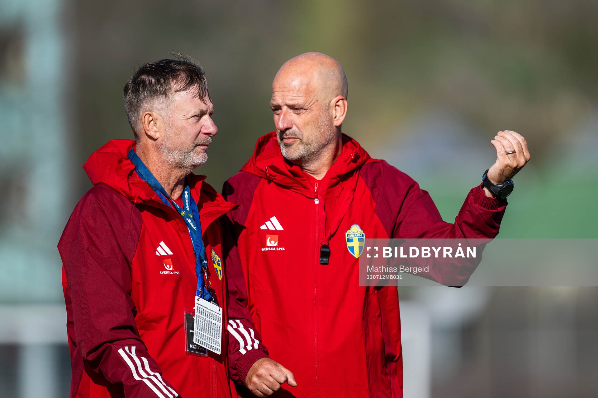 Head coach Peter Gerhardsson and assistant coach Magnus