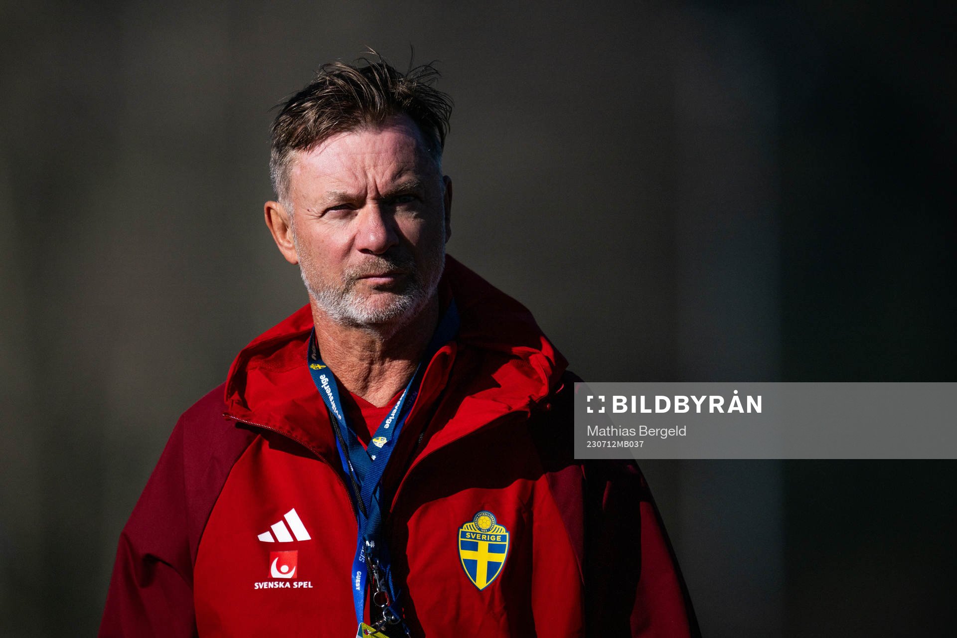 Head coach Peter Gerhardsson of the Swedish women's