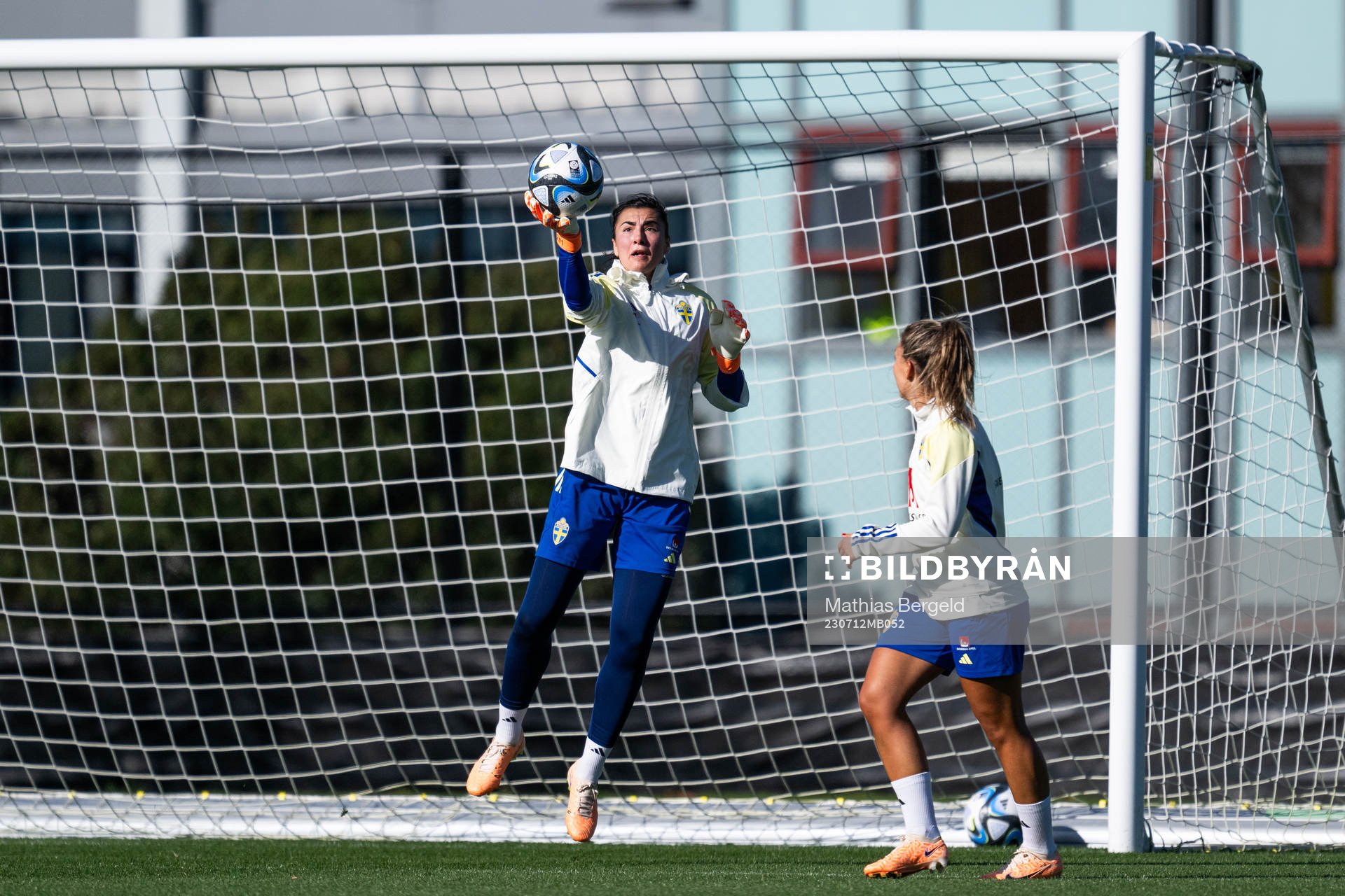 goalkeeper Zecira Musovic of the Swedish women's national