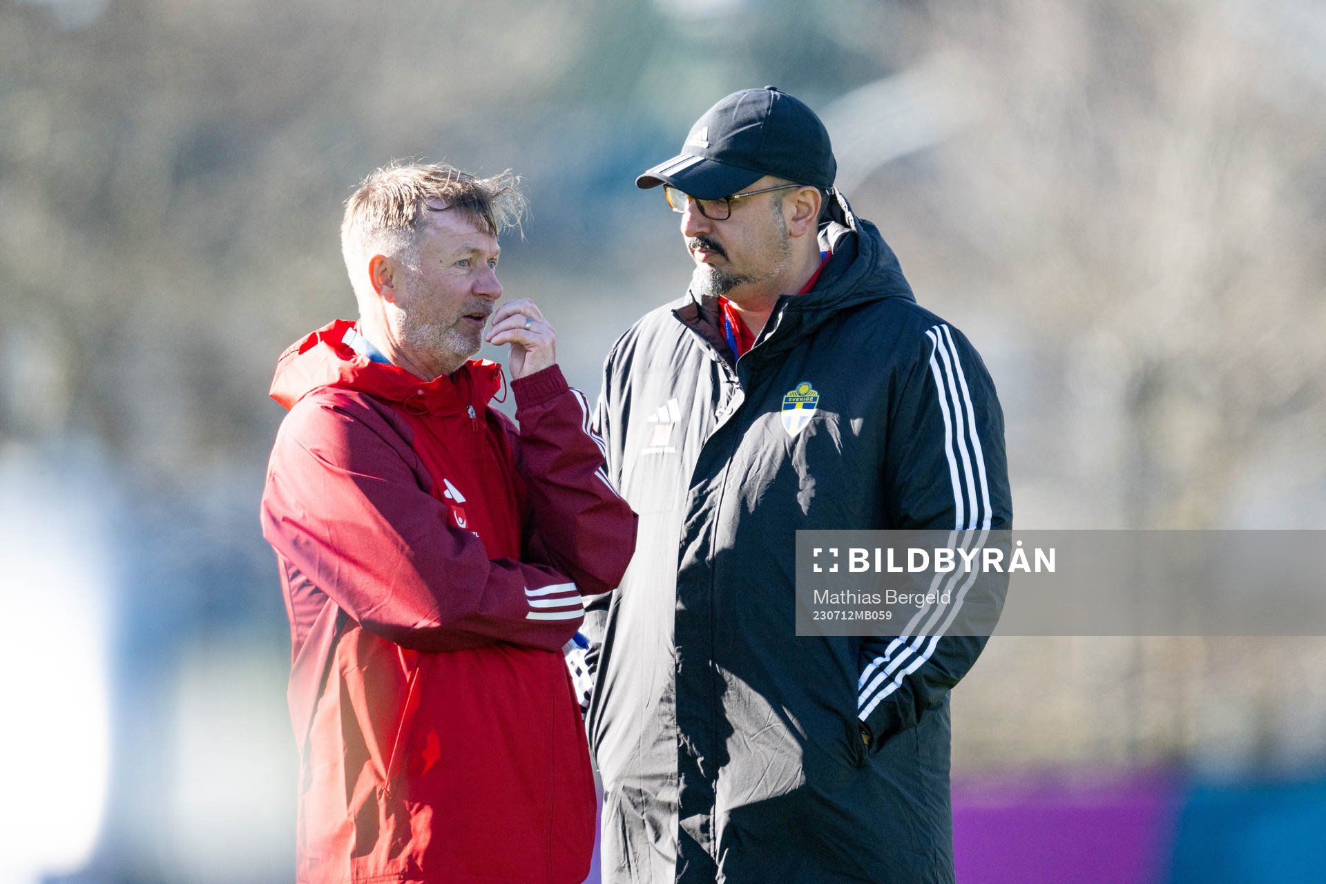 Head coach Peter Gerhardsson and medical doctor Houman