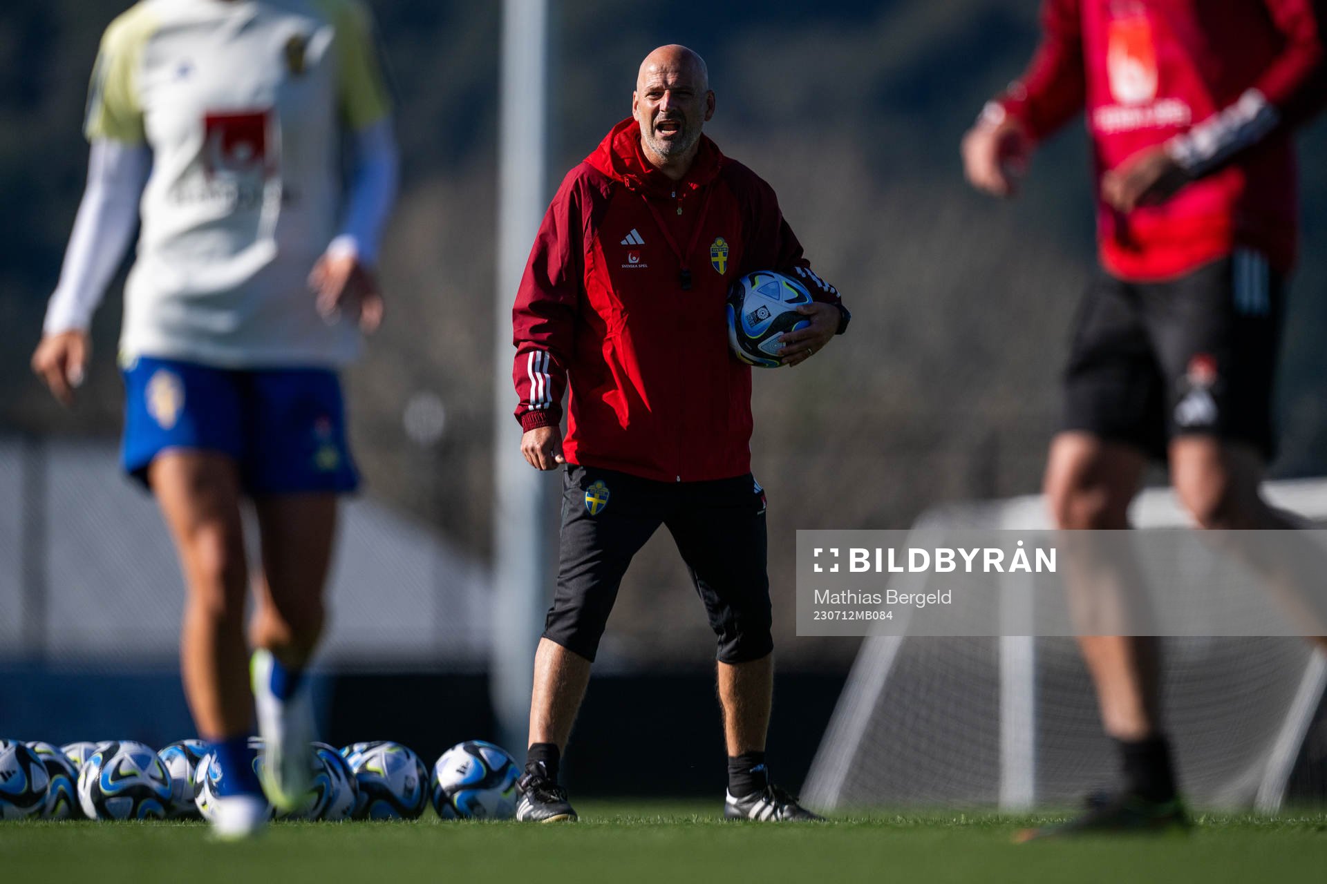 Assistant coach Magnus Wikman of the Swedish women's
