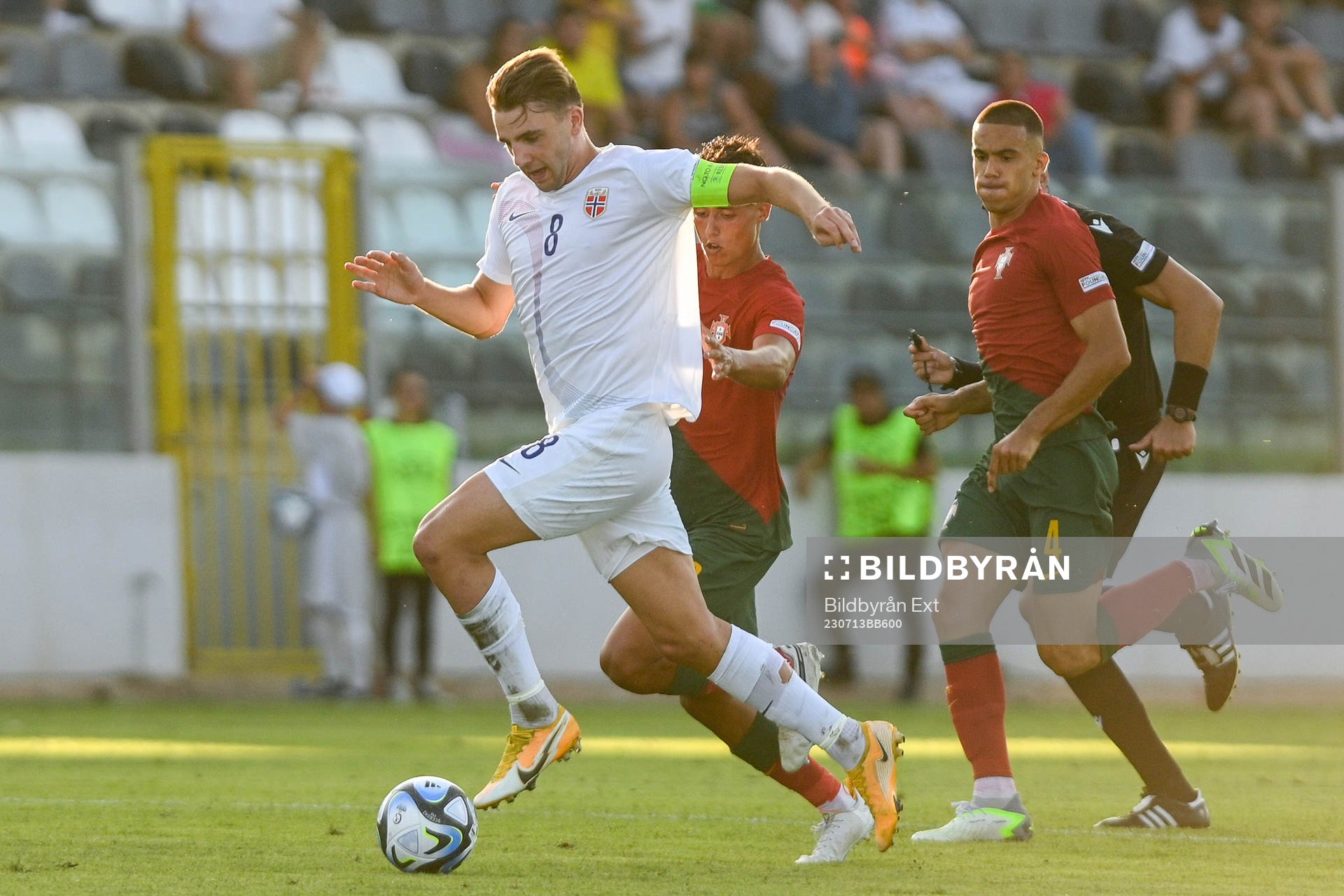 Niklas Ødegård of Norway during the UEFA European Under-19 championships semi final between Norway and Portugal on July 13, 2023 in Paola.