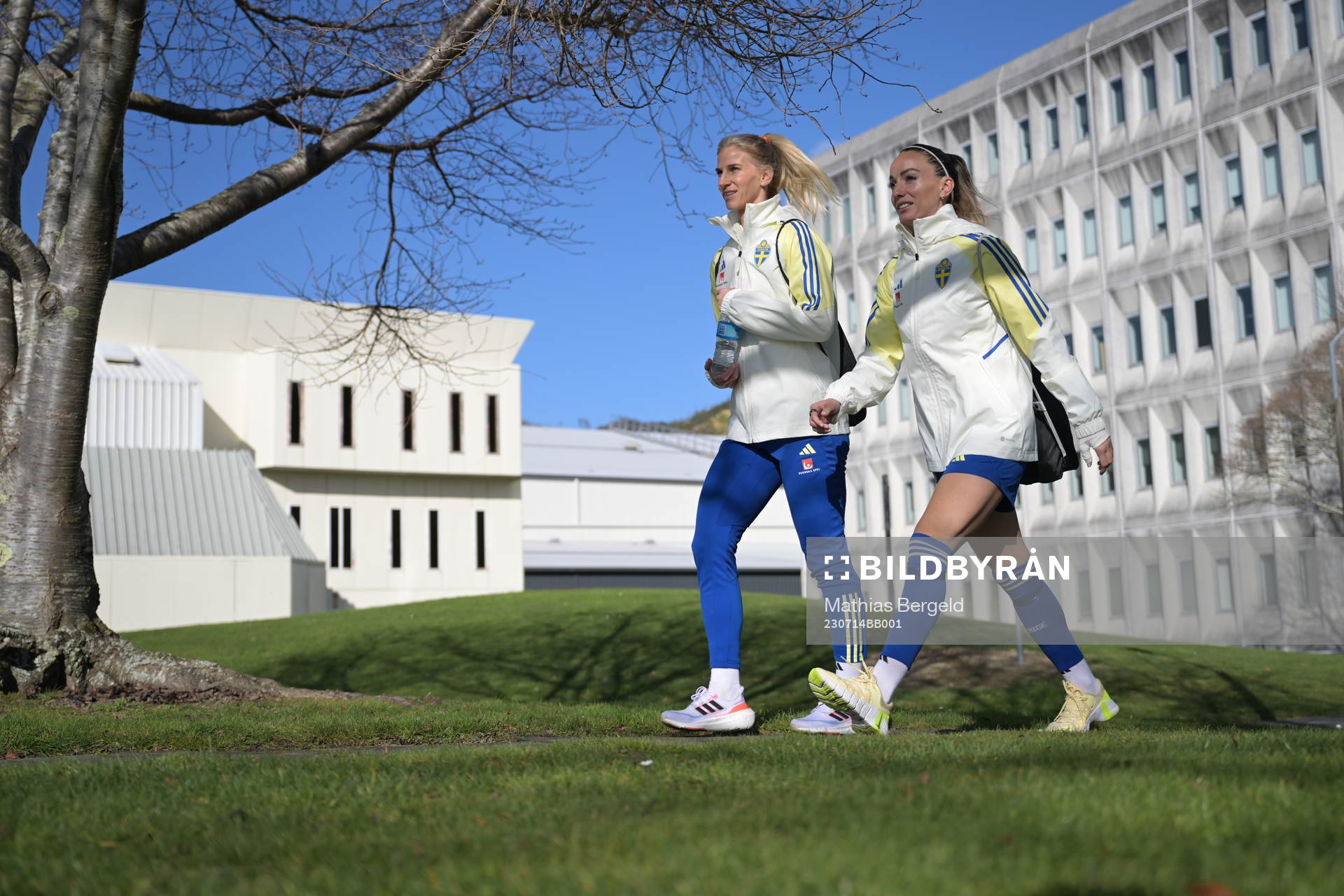 Swedens Sofia Jakobsson and Kosovare Asllani of the Swedish