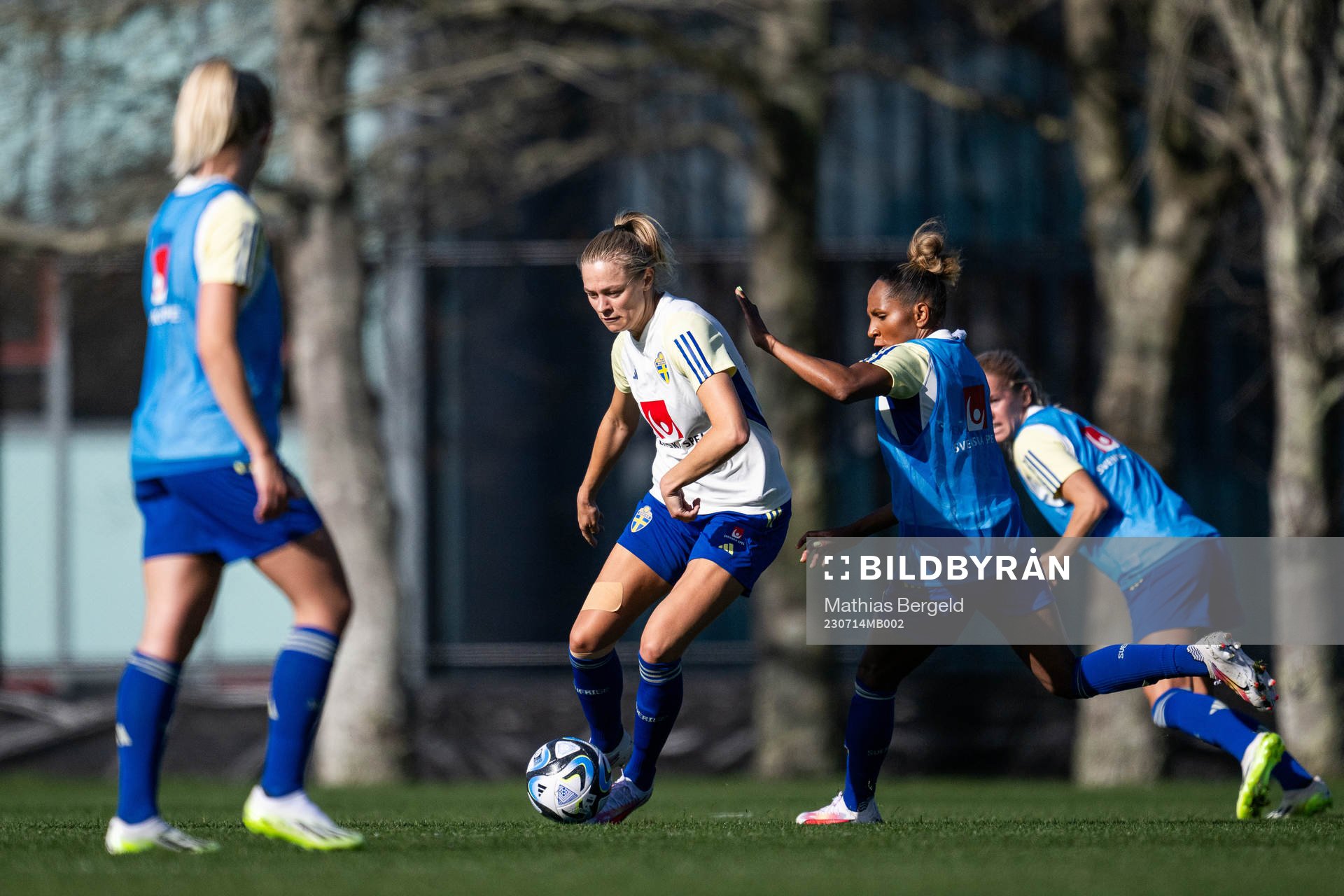 Fridolina Rolfö and Madelen Janogy of the Swedish women's