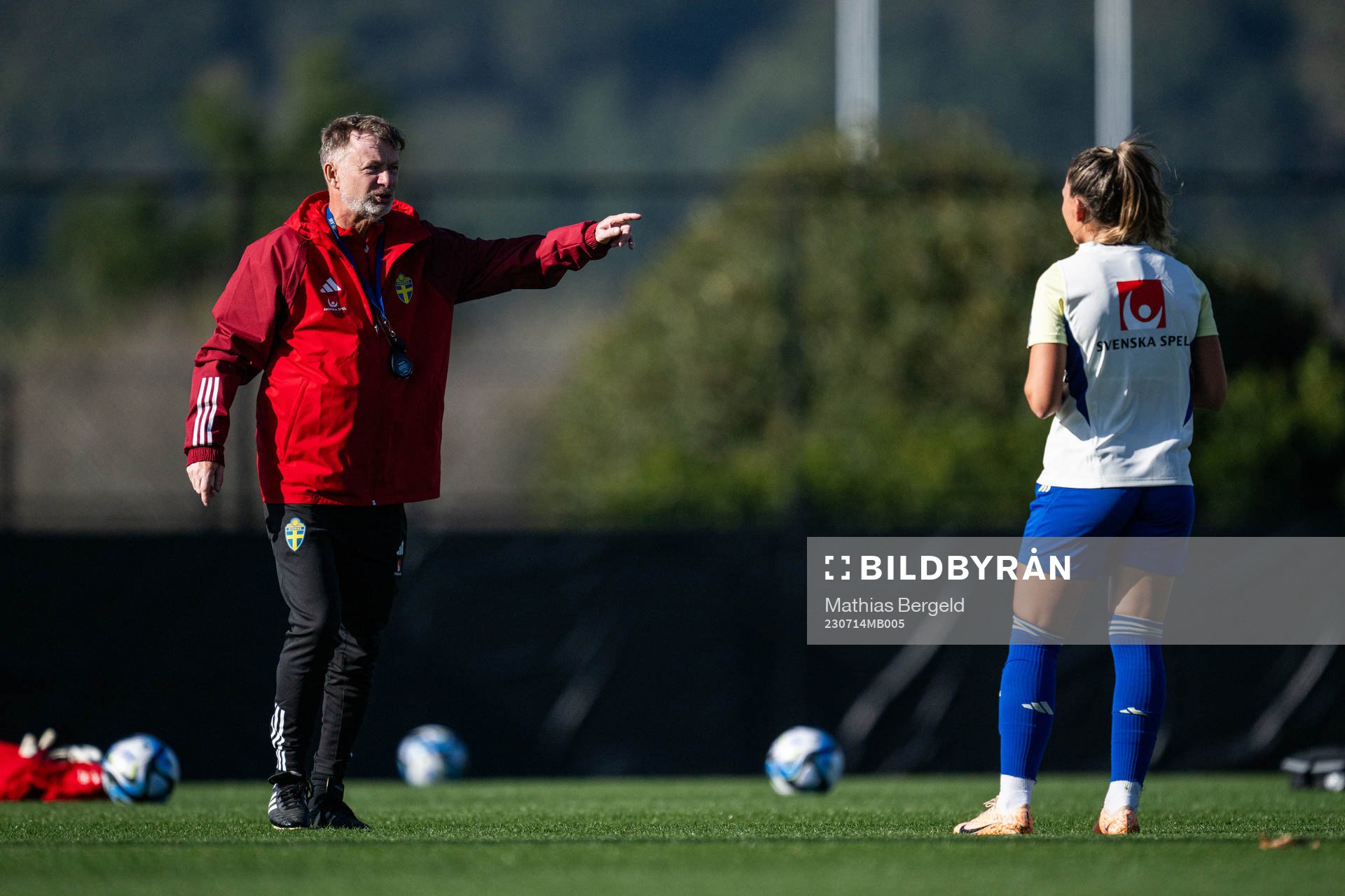 Head coach Peter Gerhardsson and Johanna Rytting Kaneryd of