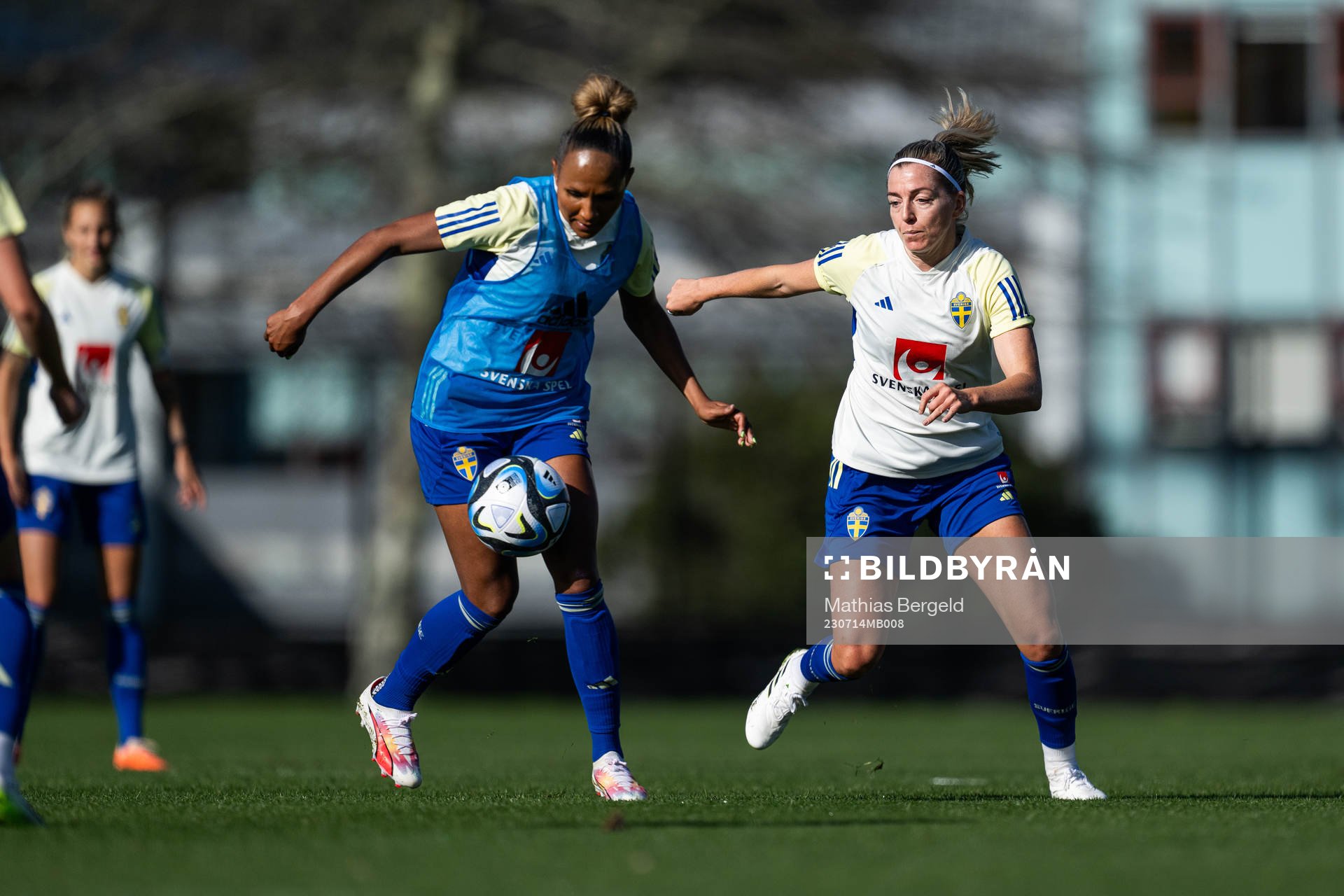 Madelen Janogy and Linda Sembrant of the Swedish women's
