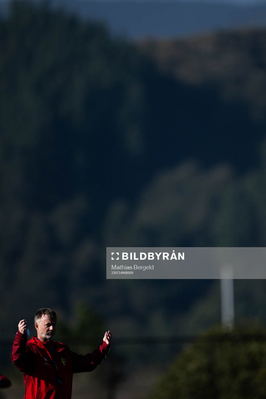 Head coach Peter Gerhardsson of the Swedish women's