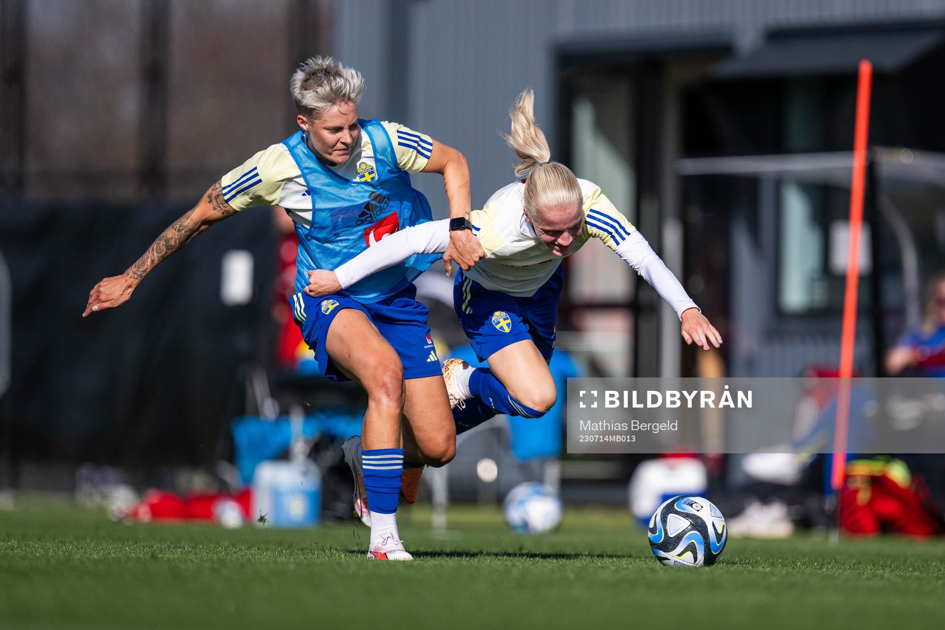 Lina Hurtig and Anna Sandberg of the Swedish women's