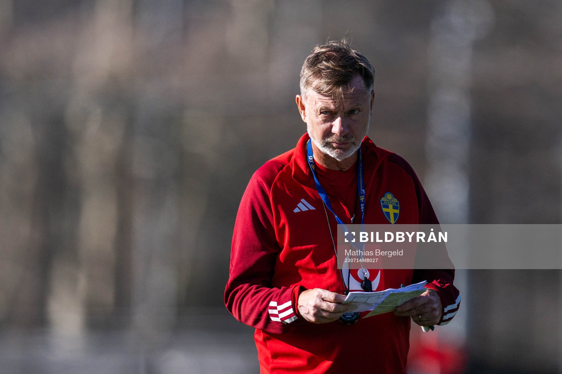 Head coach Peter Gerhardsson of the Swedish women's