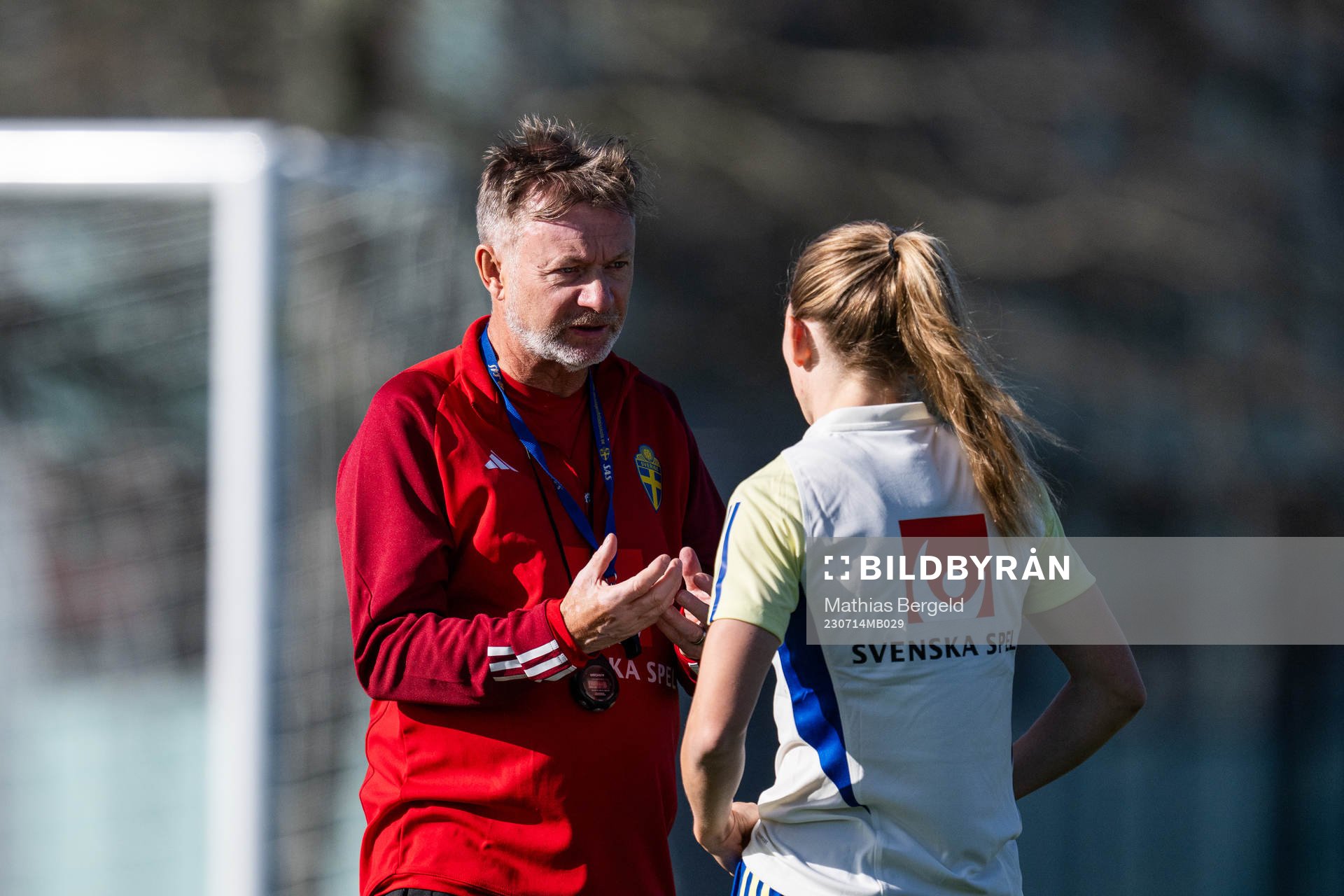Head coach Peter Gerhardsson and Elin Rubensson of the