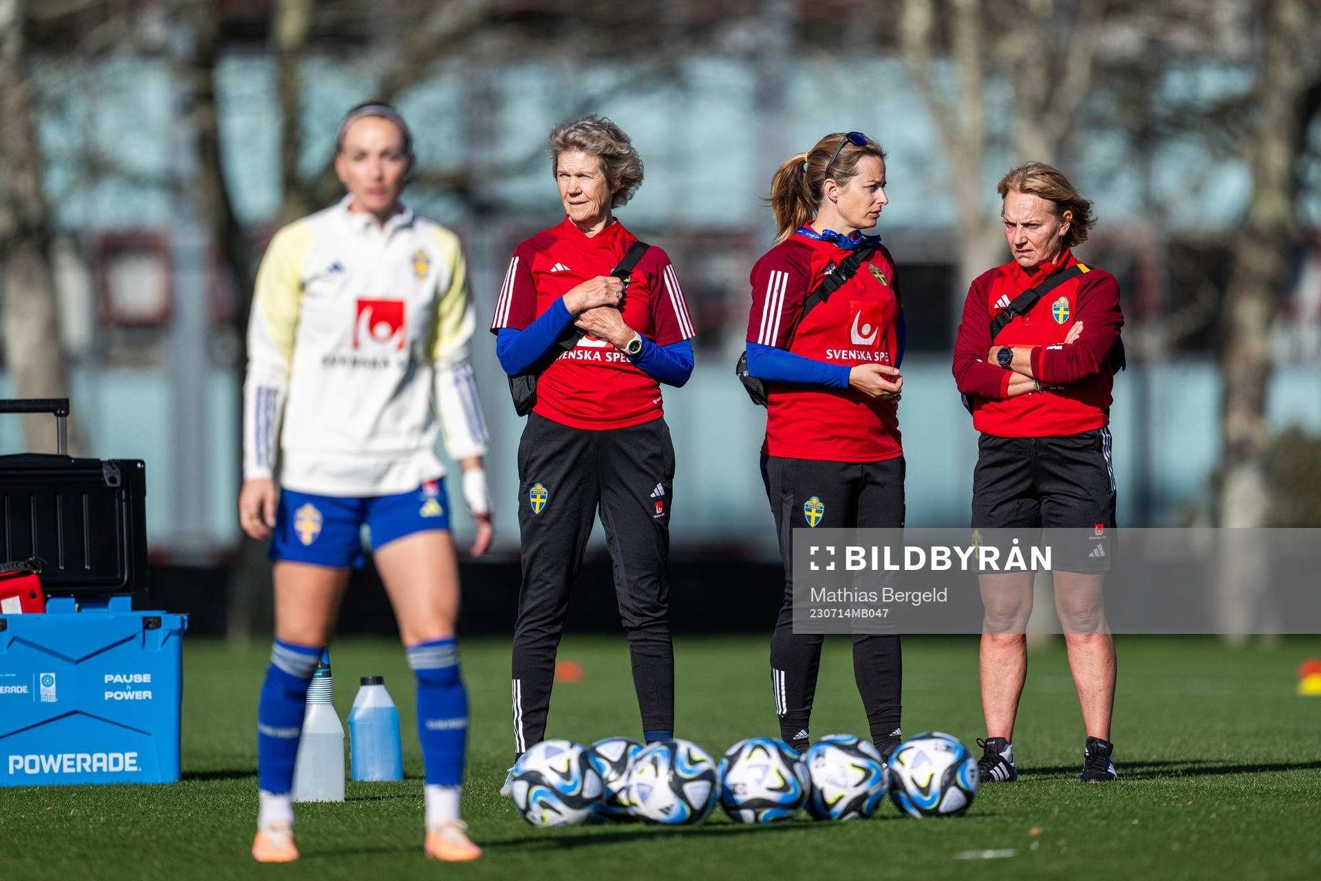 Physio Kristina Forsblom, physio Jenny Larsson and physio