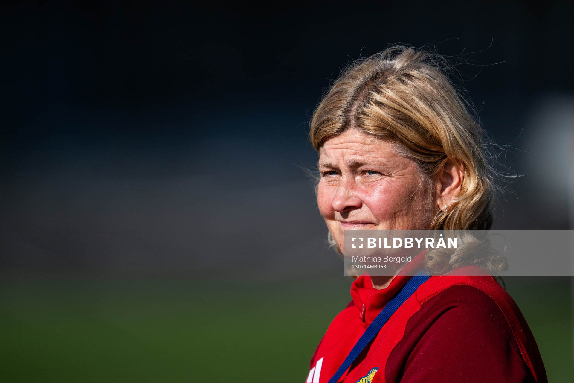 Press officer Rebecca Schelin of the Swedish women's