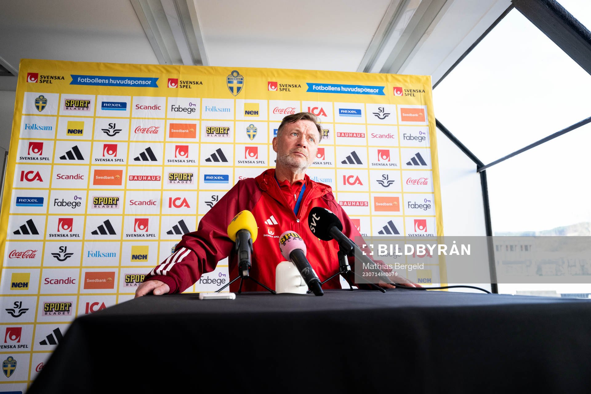 Head coach Peter Gerhardsson of the Swedish women's