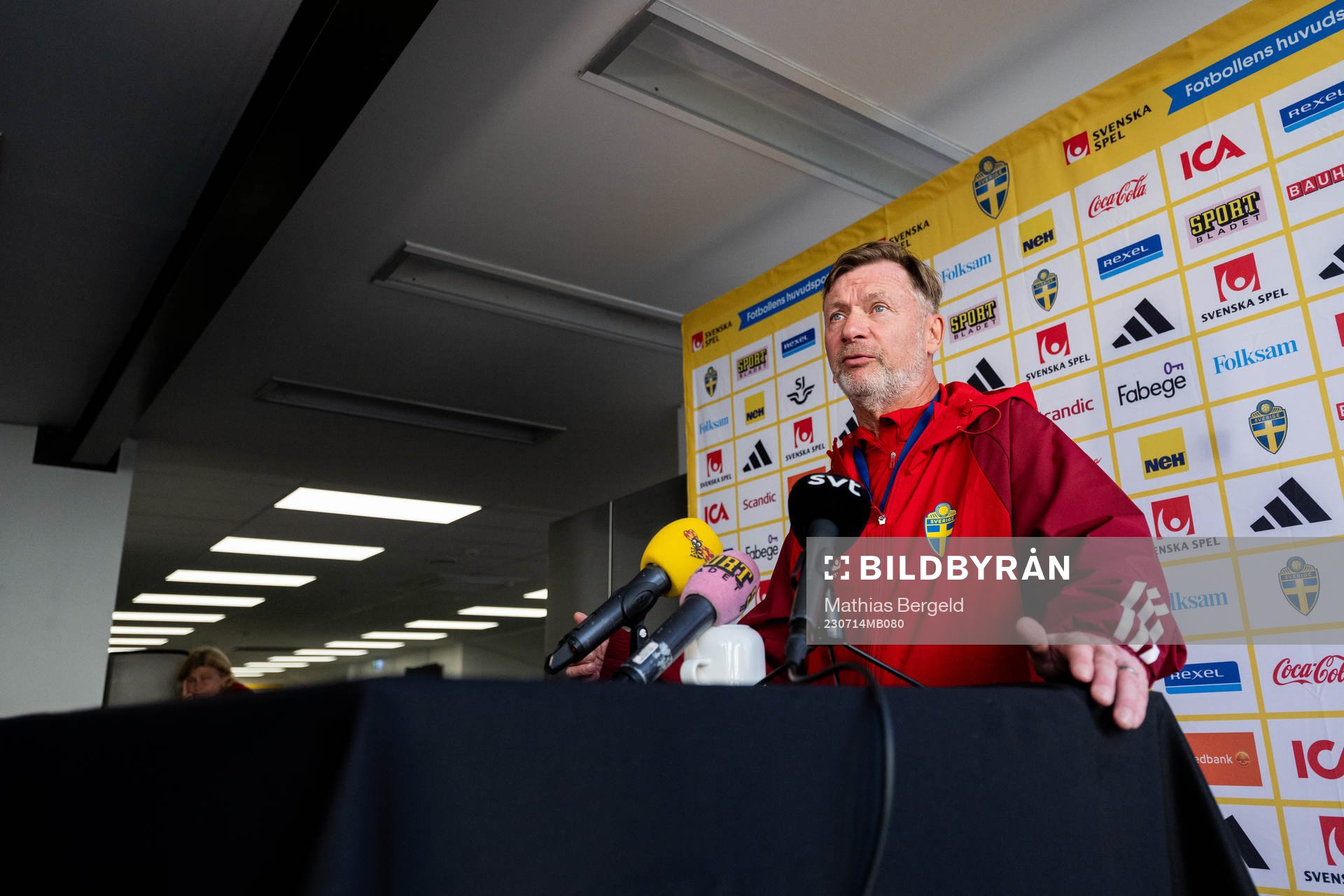 Head coach Peter Gerhardsson of the Swedish women's