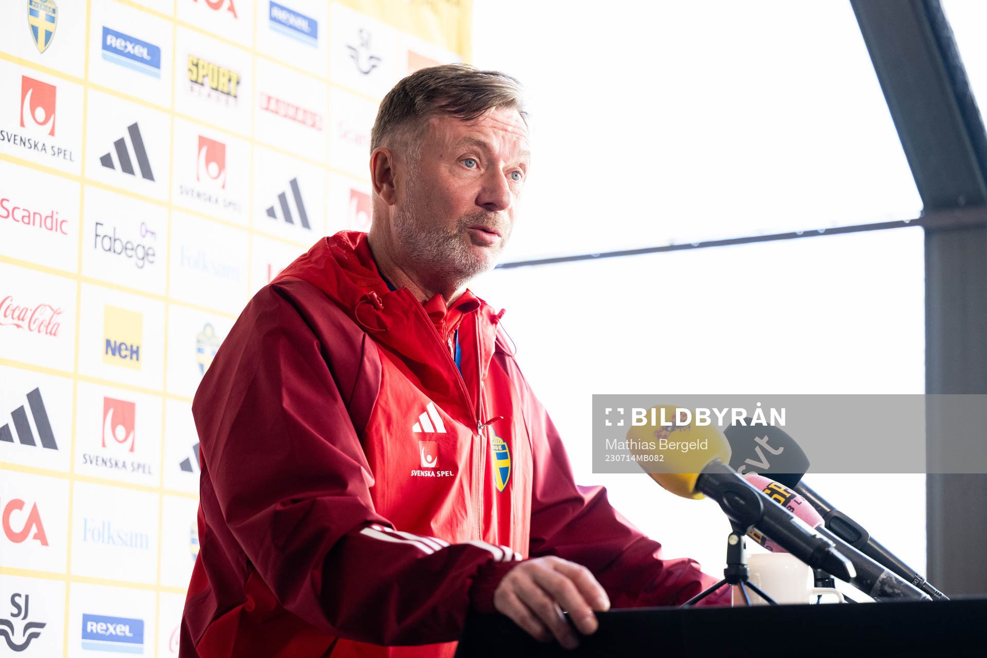 Head coach Peter Gerhardsson of the Swedish women's