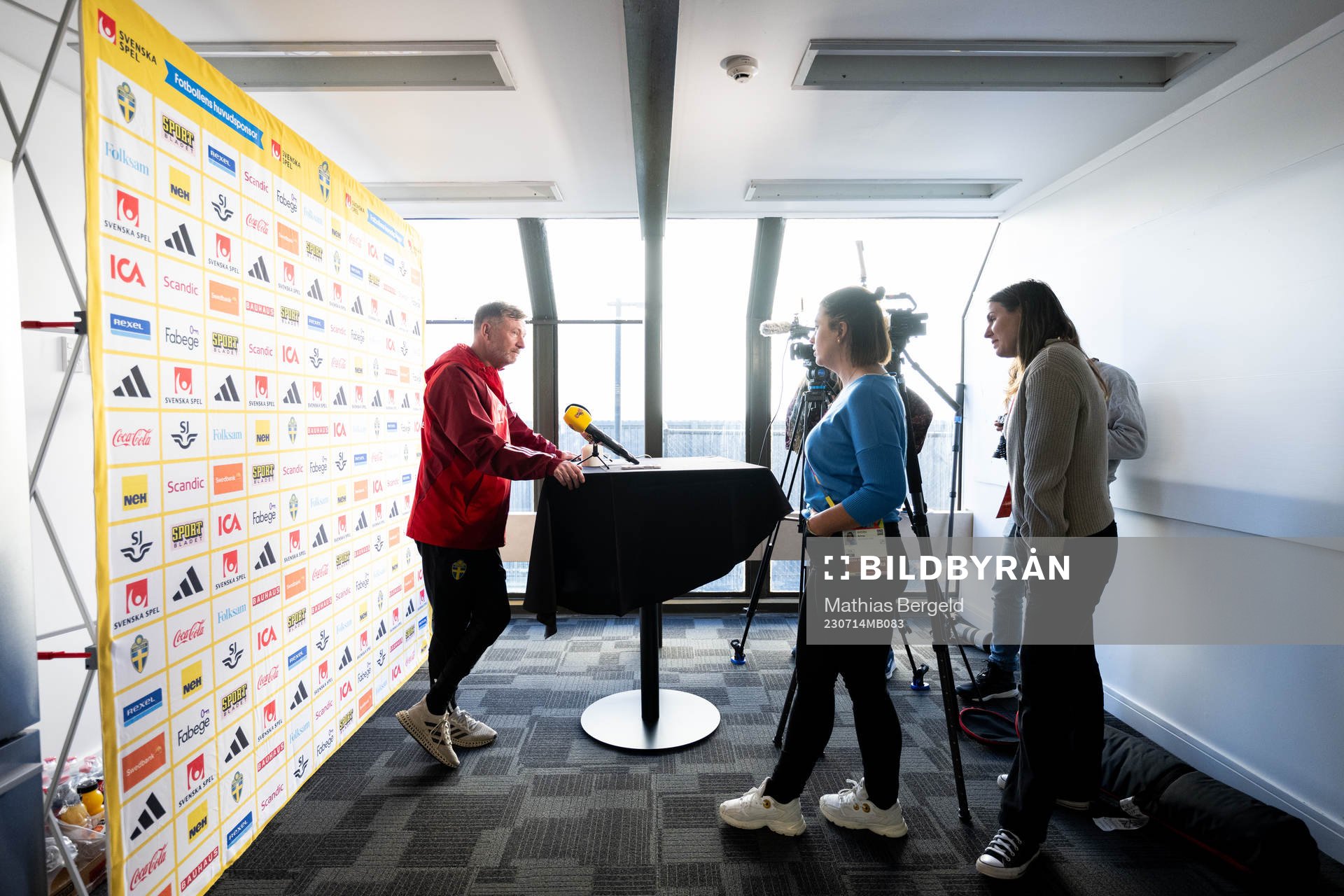 Head coach Peter Gerhardsson of the Swedish women's