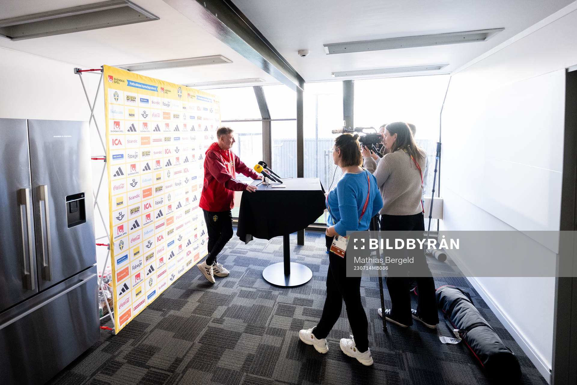 Head coach Peter Gerhardsson of the Swedish women's