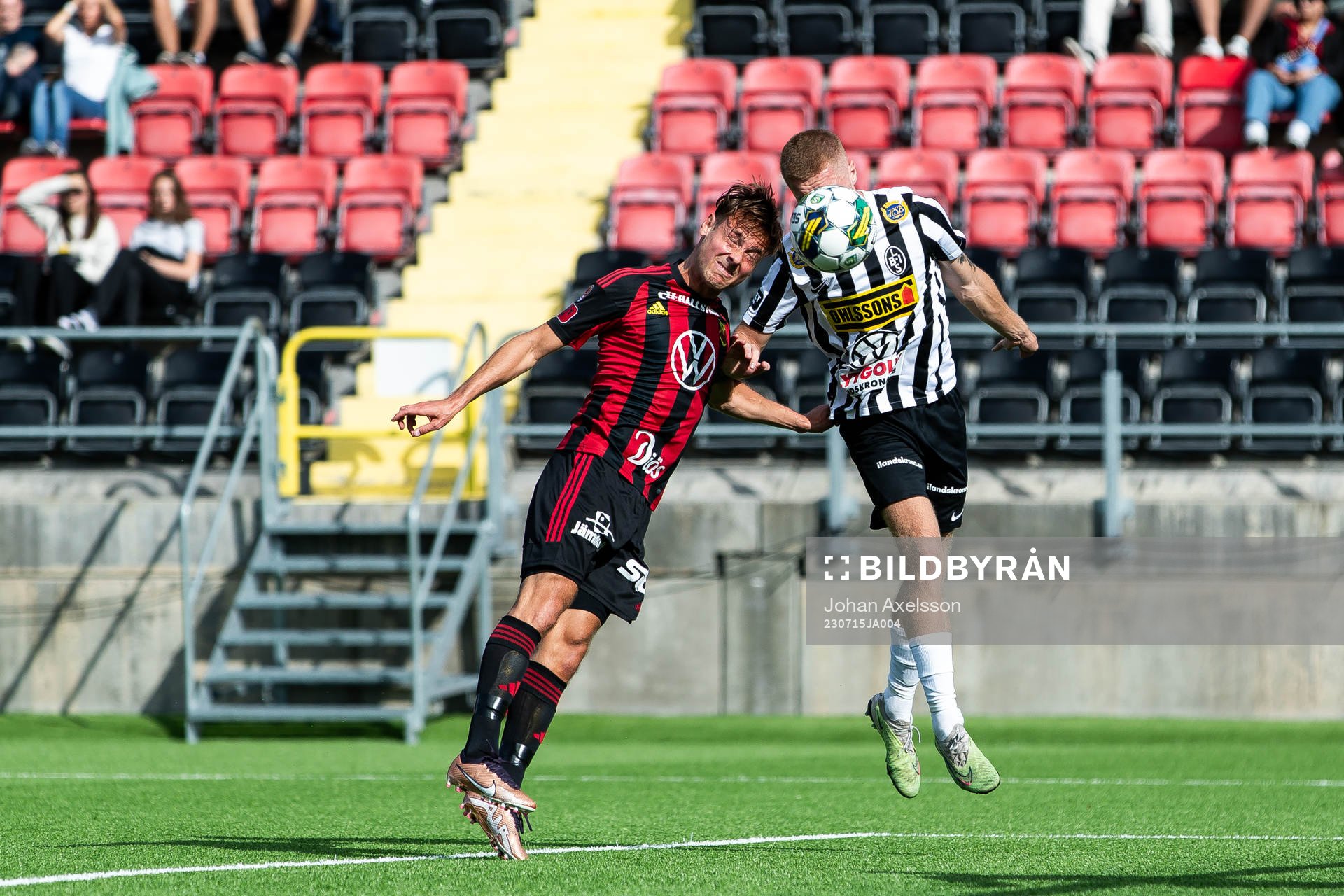 Östersunds Cesar Weilid och Landskronas Rasmus Wendt