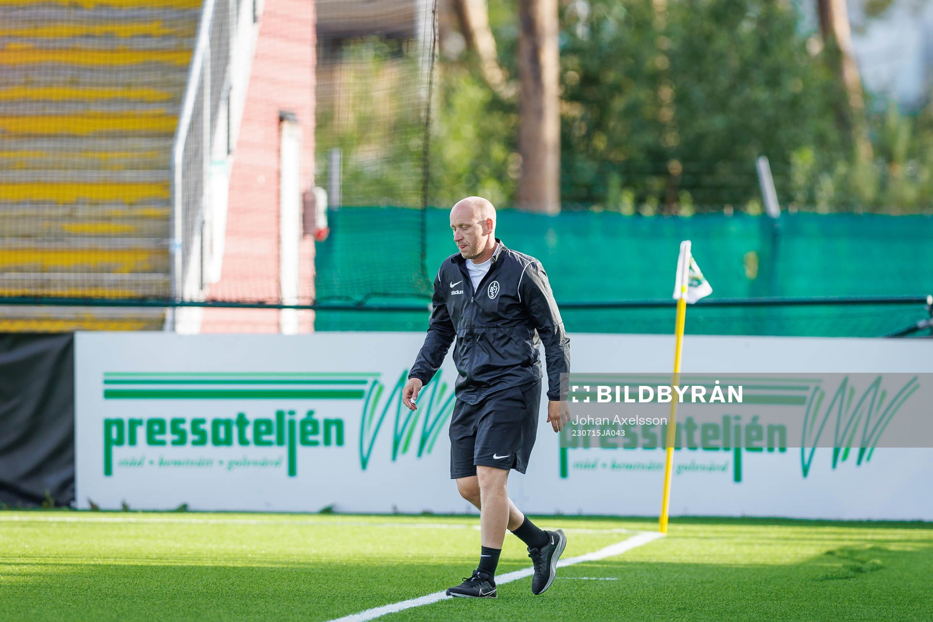 Landskronas tränare Billy Magnusson deppar