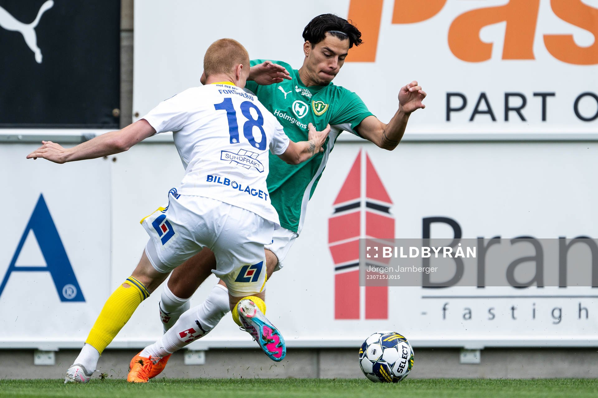 GIF Sundsvalls Lucas Forsberg och Jönköpings Södras