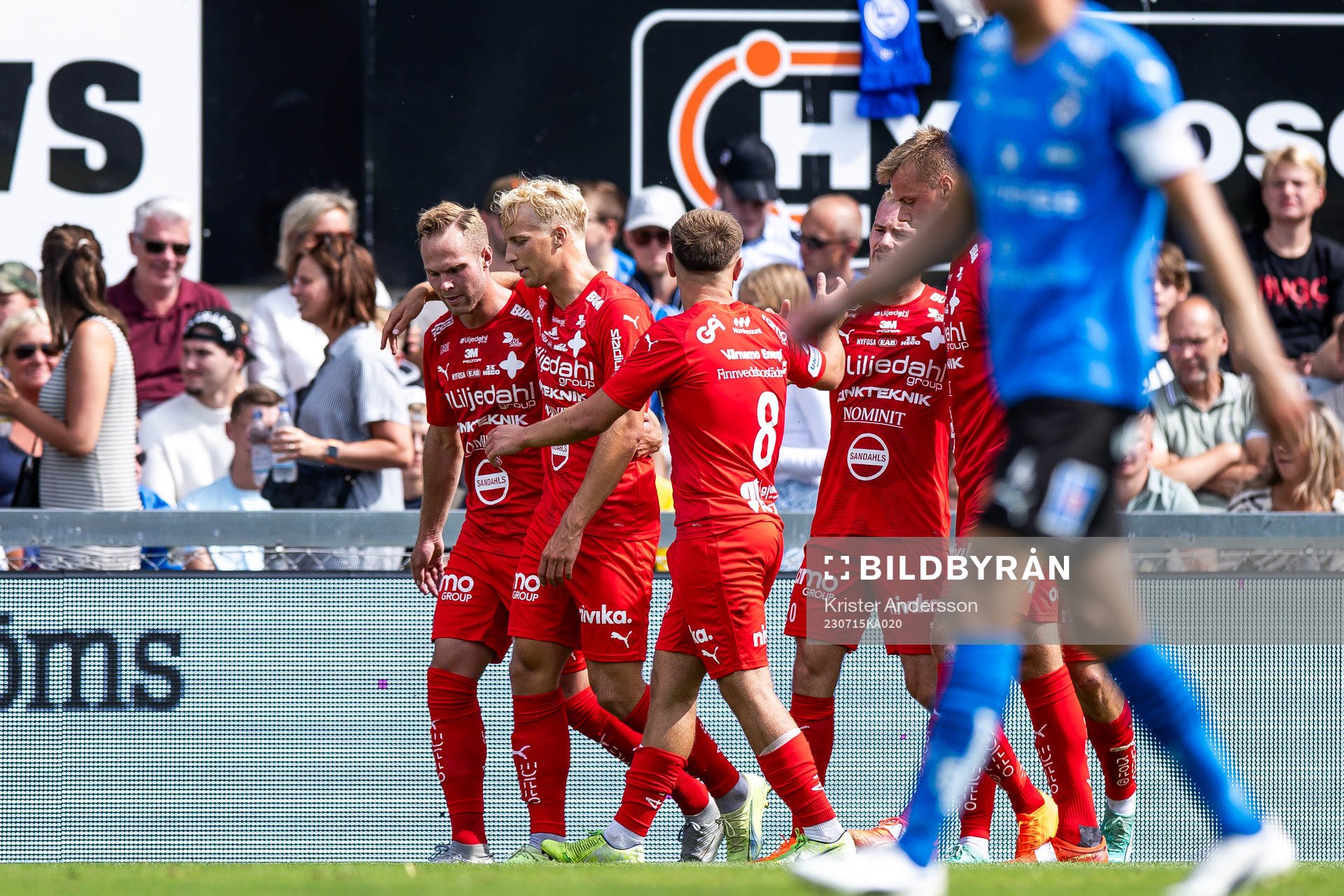 Värnamos Gustav Engvall jublar