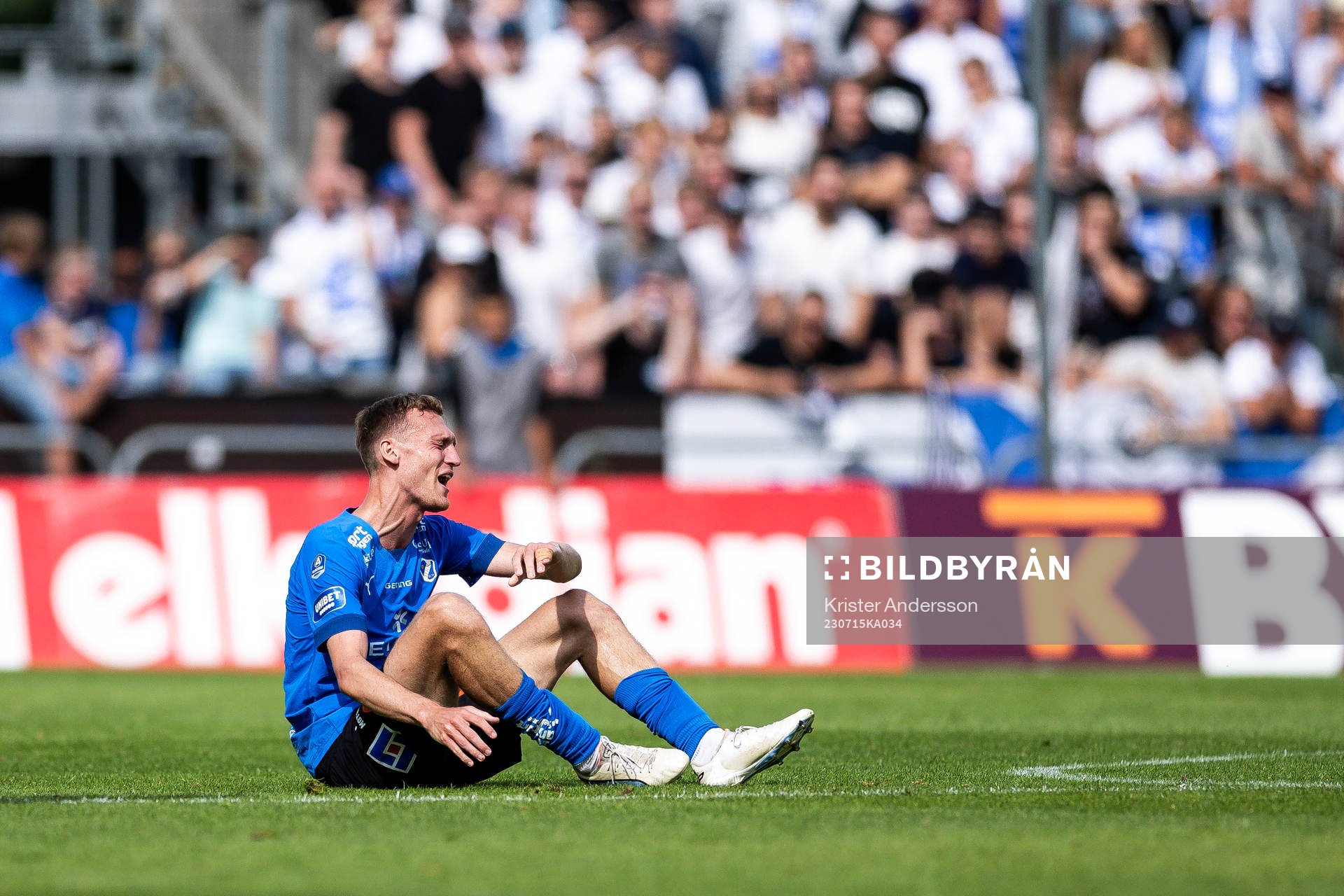 Halmstads Viktor Granath har ont