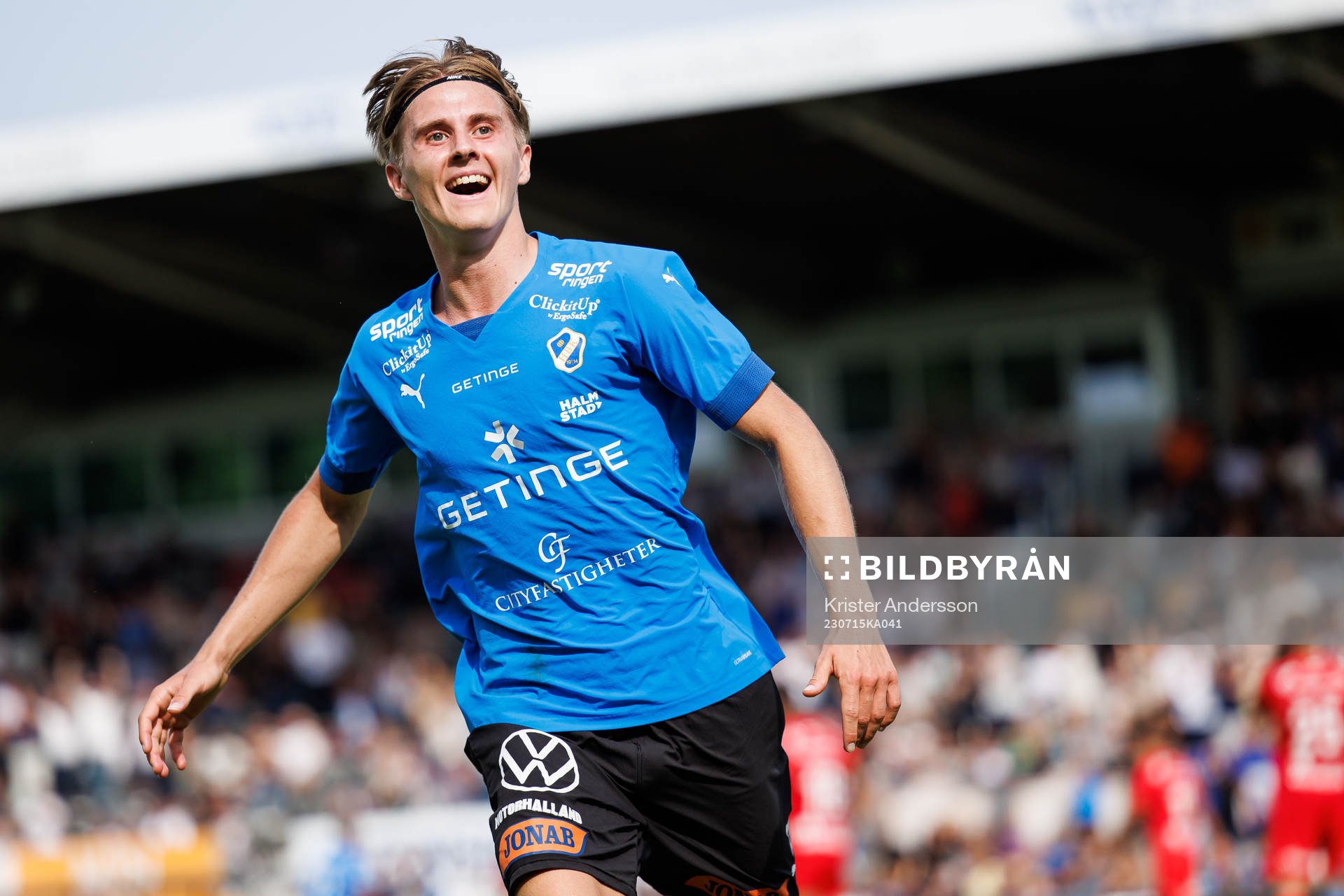Halmstads Erik Ahlstrand jublar