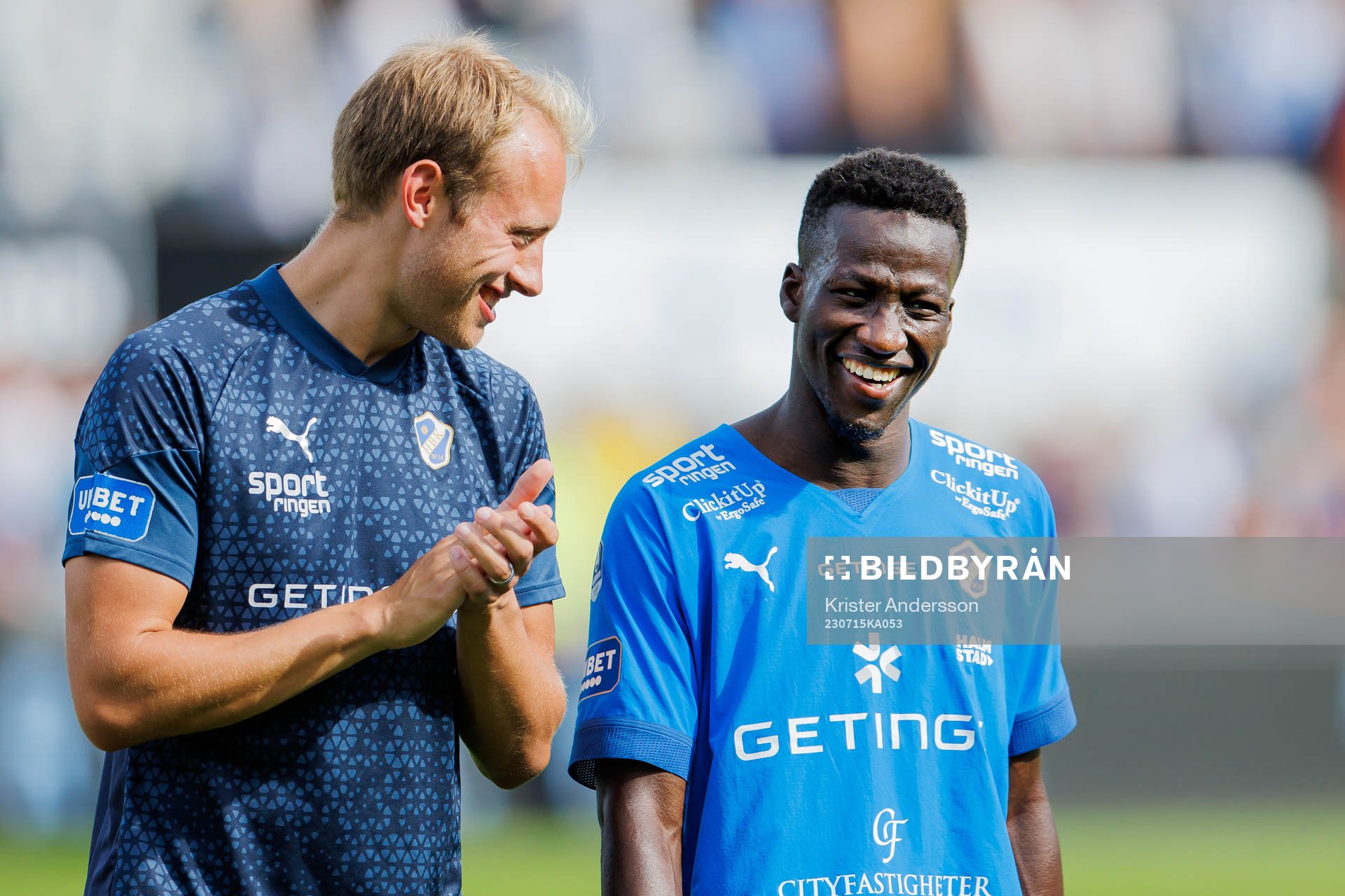 Halmstads Villiam Dahlström och Naeem Mohammed