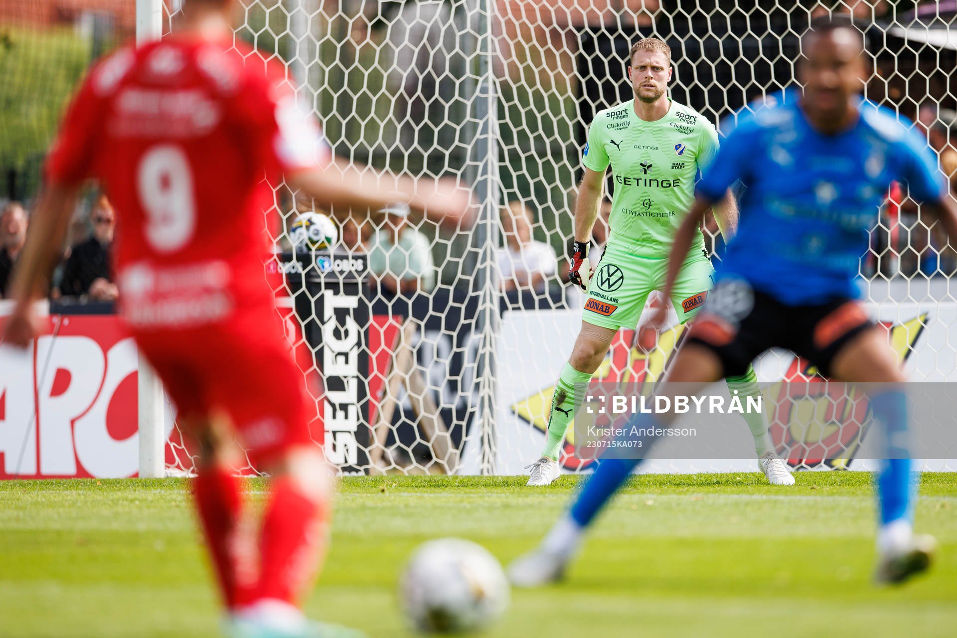 Halmstads målvakt Malkolm Nilsson Säfqvist