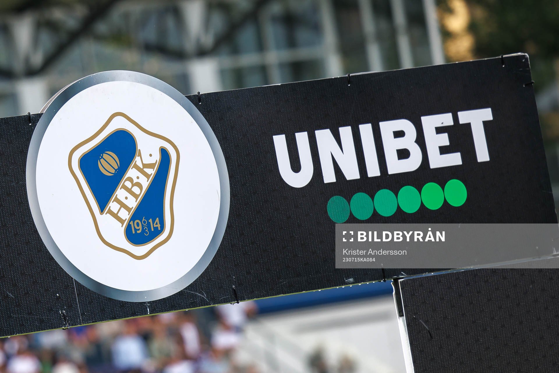Skylt med UNIBET