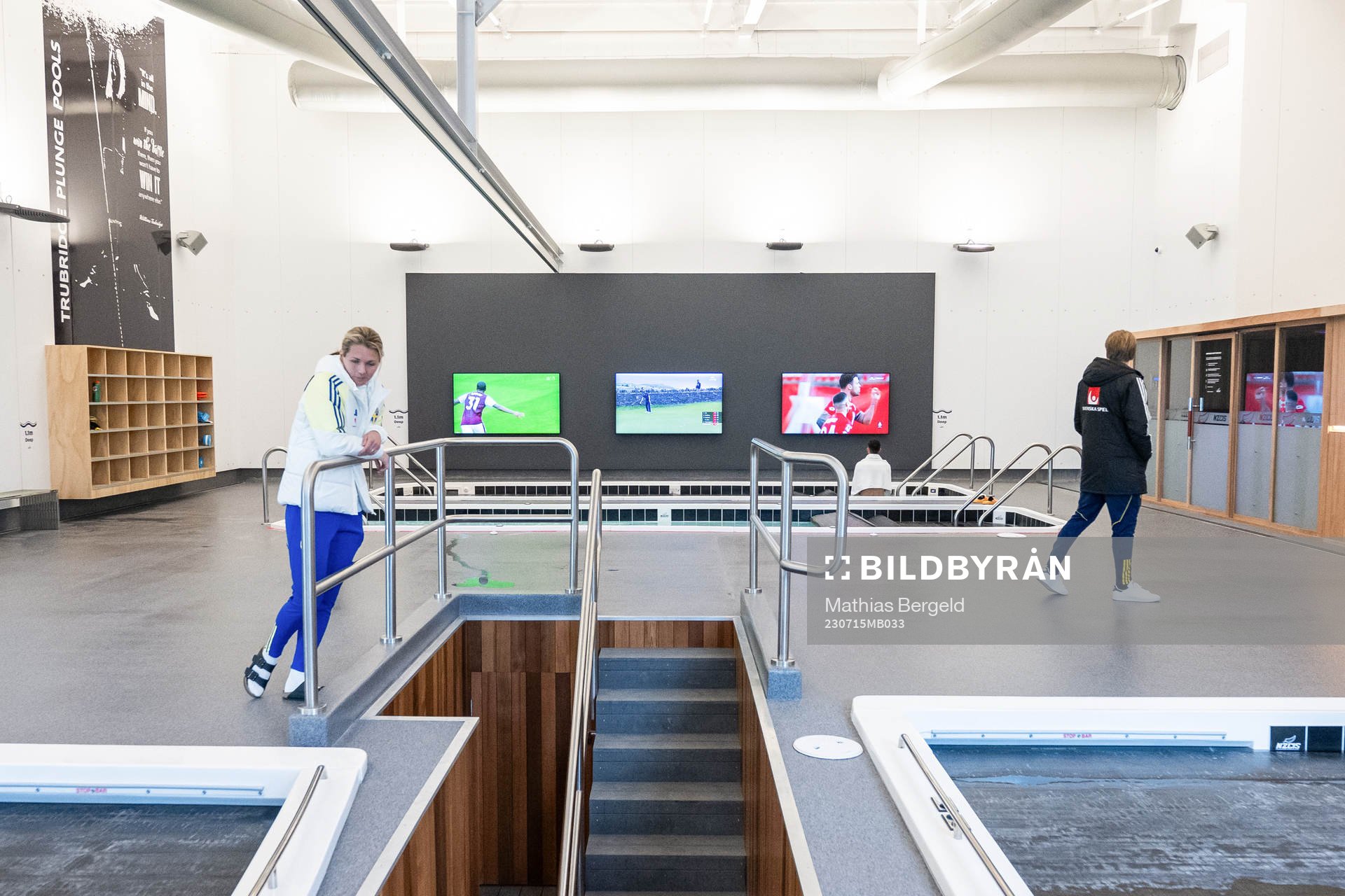 The pool area during a tour of the Swedish women's national football teams base camp ahead of the FIFA Women's World Cup on July 15, 2023 in Upper Hutt.