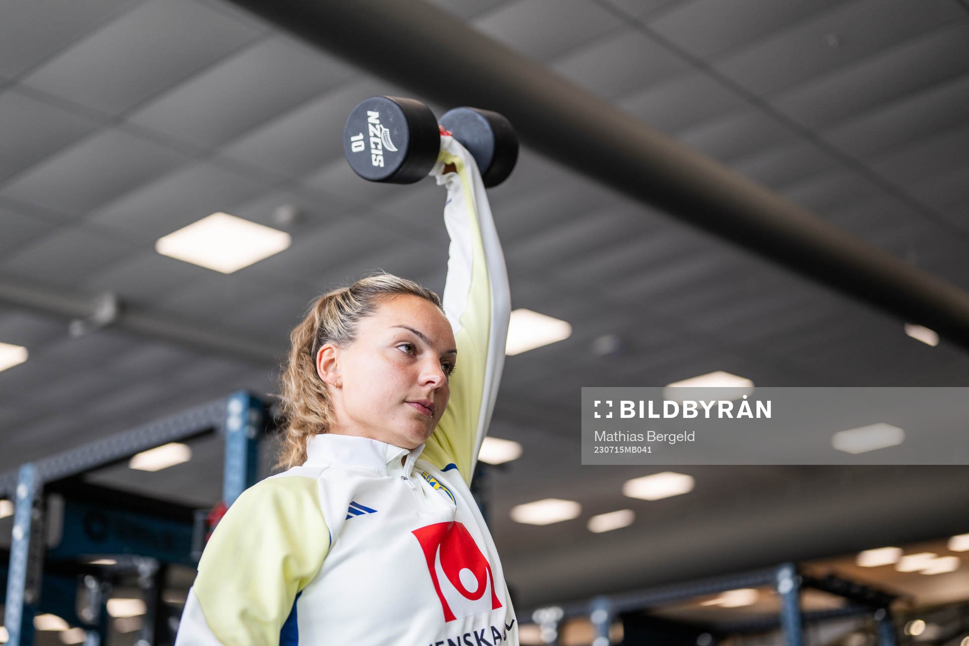Johanna Rytting Kaneryd in the gym
