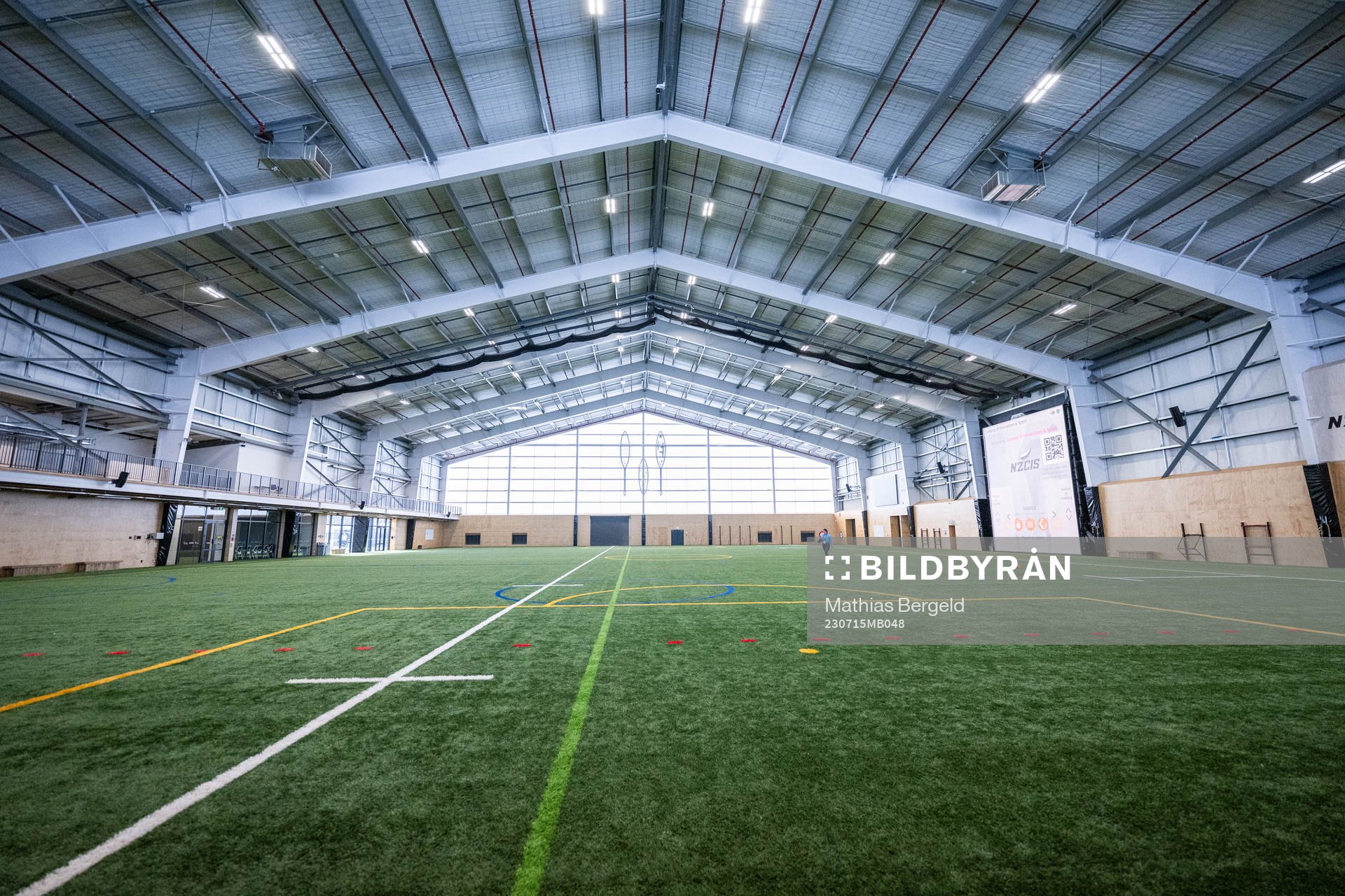 An indoor pitch