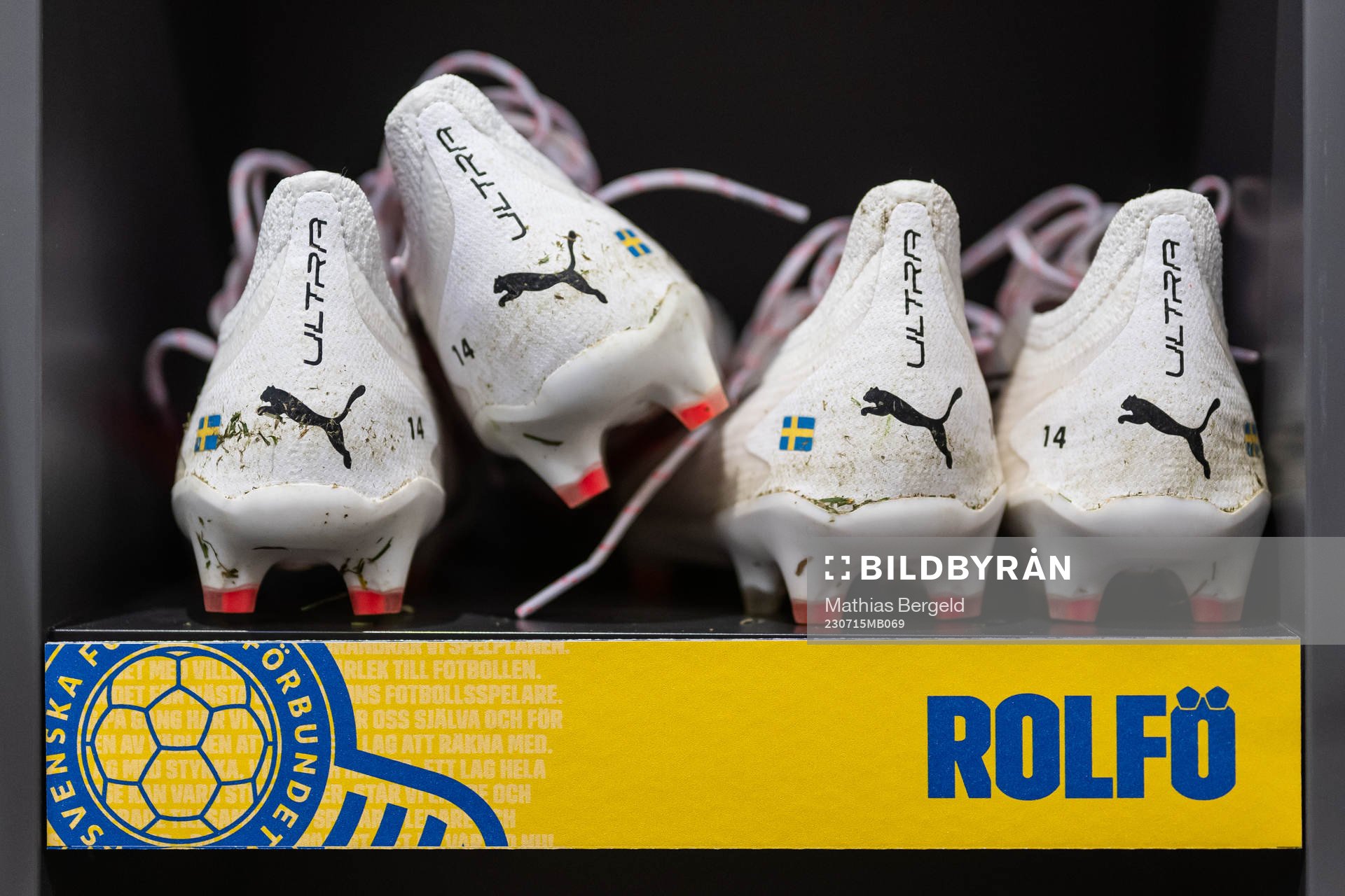 The shoes of Fridolina Rolfö (not pictured)