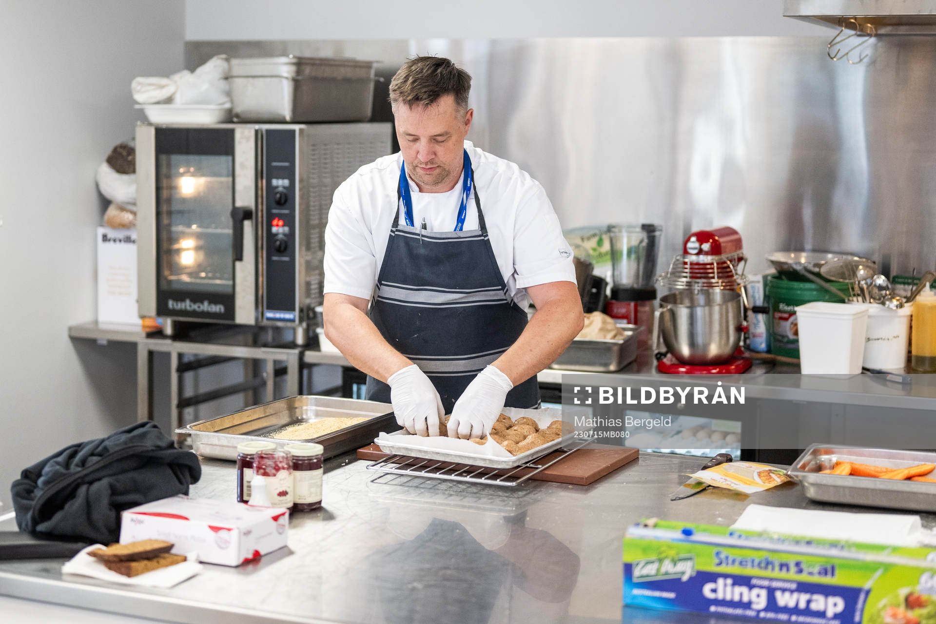 Chef Dick Broström cooks