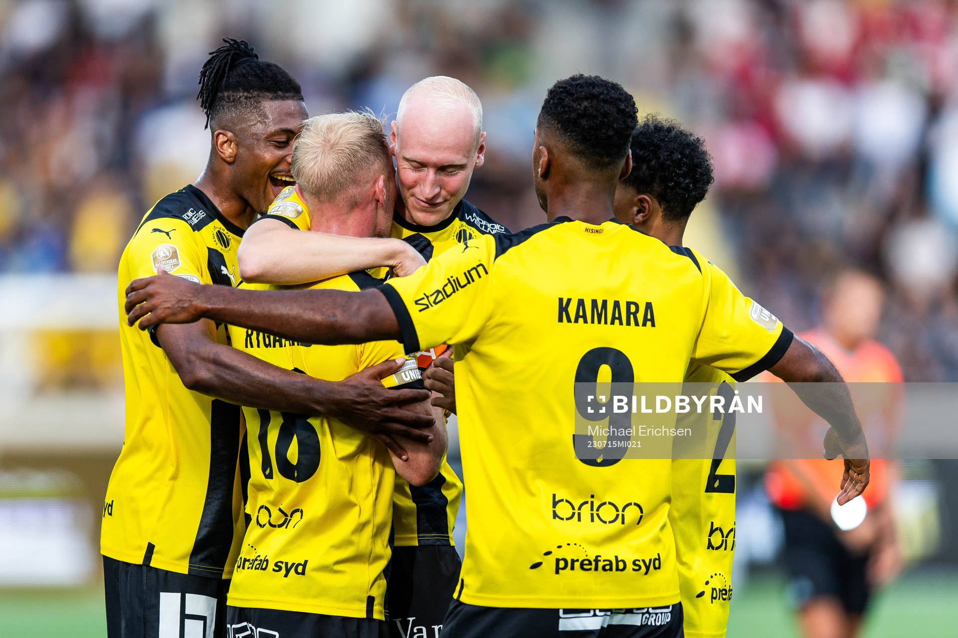 Häckens Mikkel Rygaard Jensen jublar
