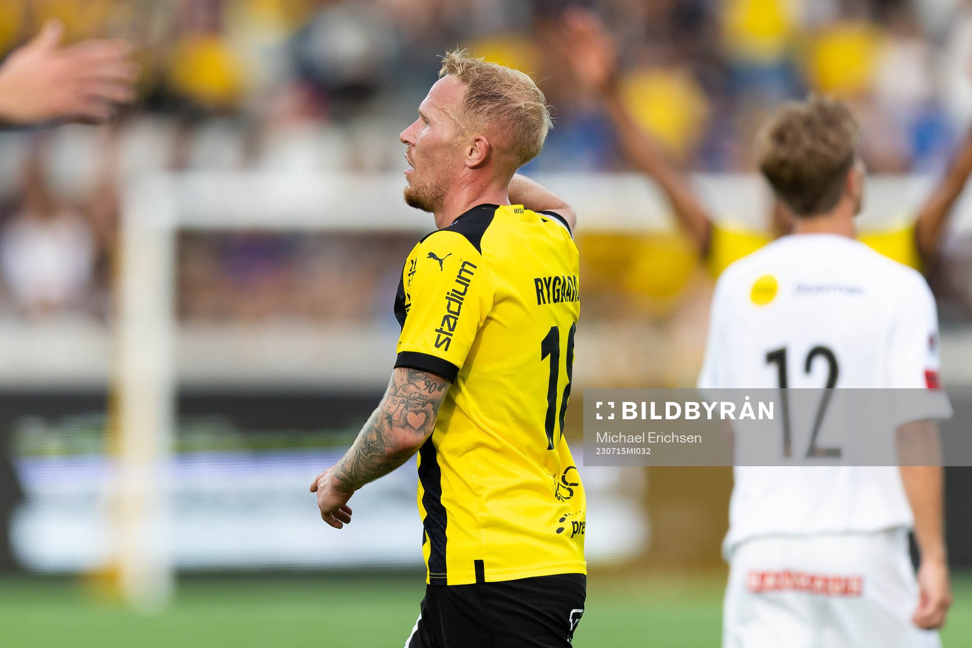 Häckens Mikkel Rygaard Jensen jublar