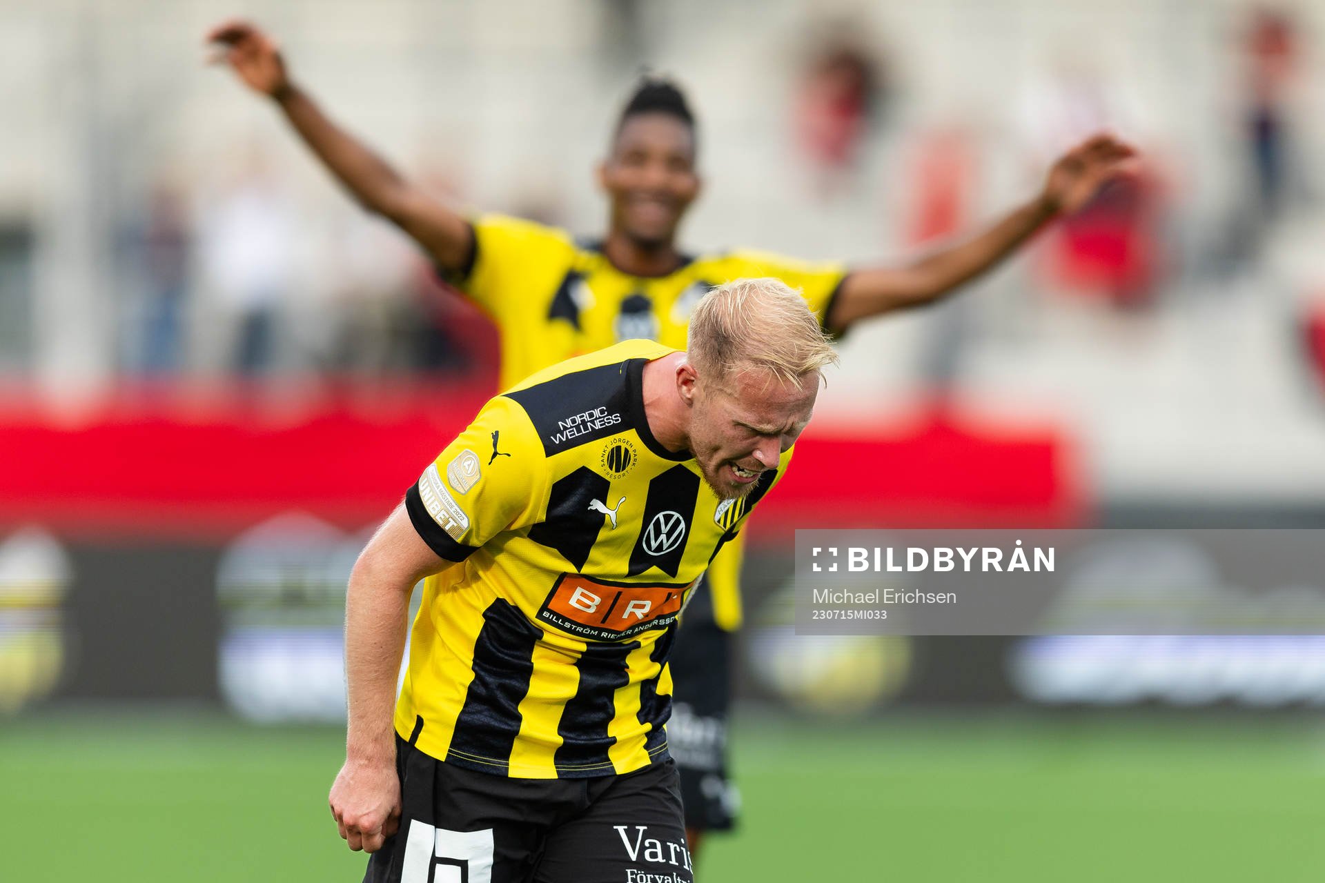 Häckens Mikkel Rygaard Jensen jublar