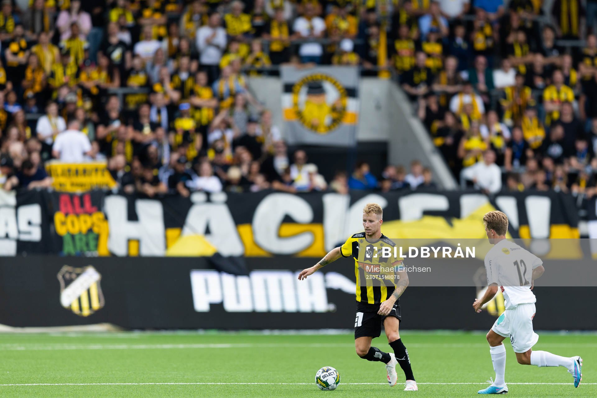 Häckens Samuel Gustafson och Brommapojkarnas Wilmer Odefalk