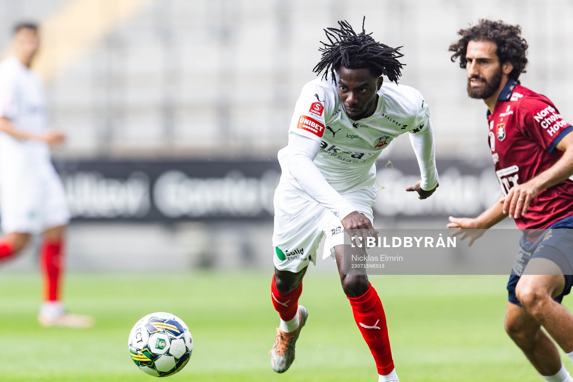 Helsingborgs Benjamin Acquah och Örgrytes Hady Saleh Karim