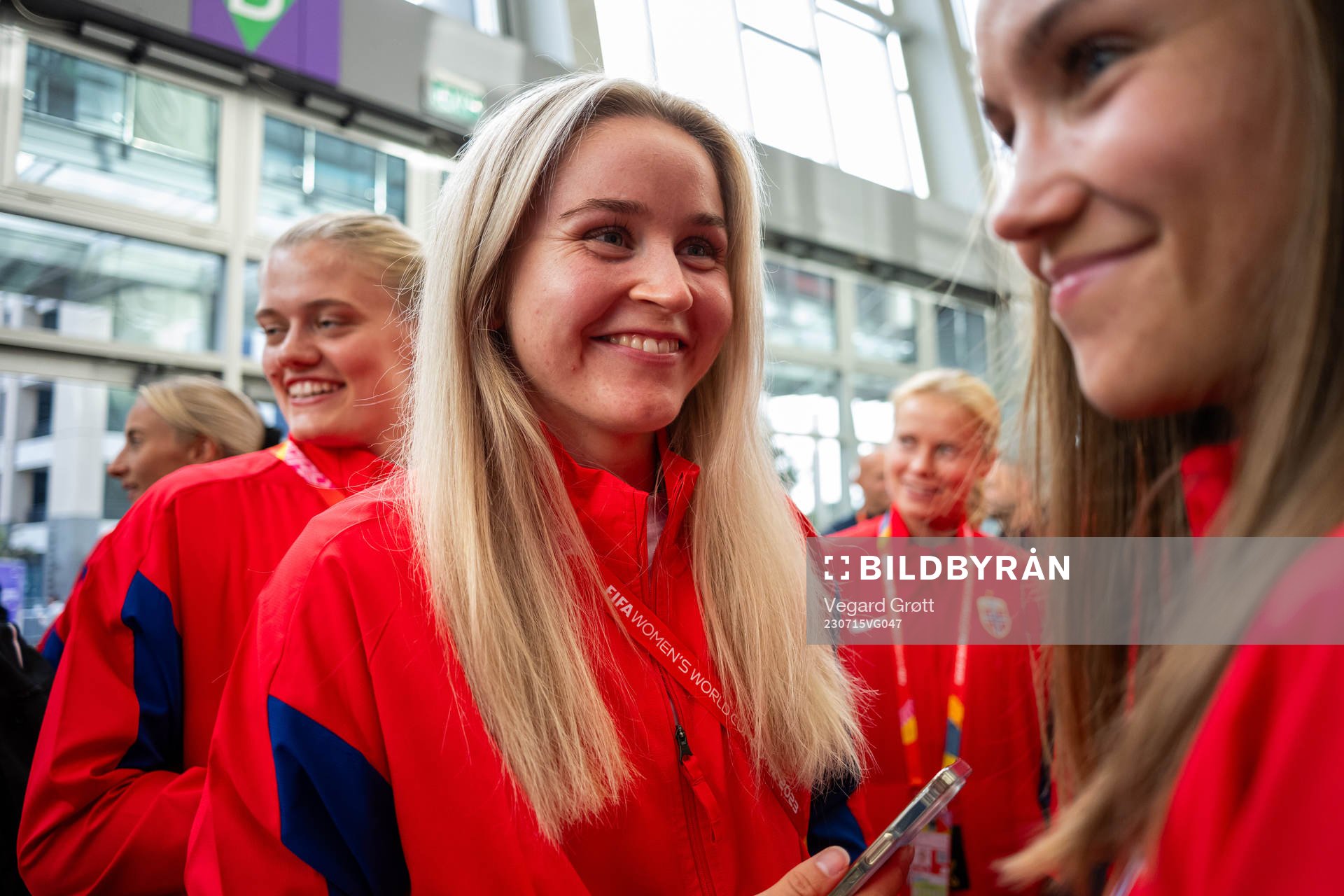 Anna Langås Jøsendal of the Norwegian women’s national football team during a welcome ceremony ahead of the FIFA Women's World Cup on July 15, 2023 in Auckland.