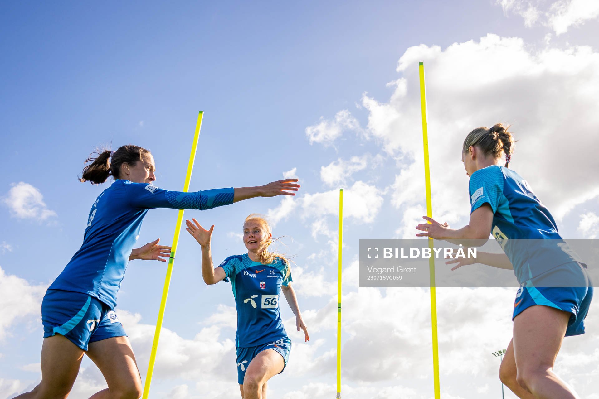 Emma Stølen Godø, Malin Brenn and Elisabeth Terland of