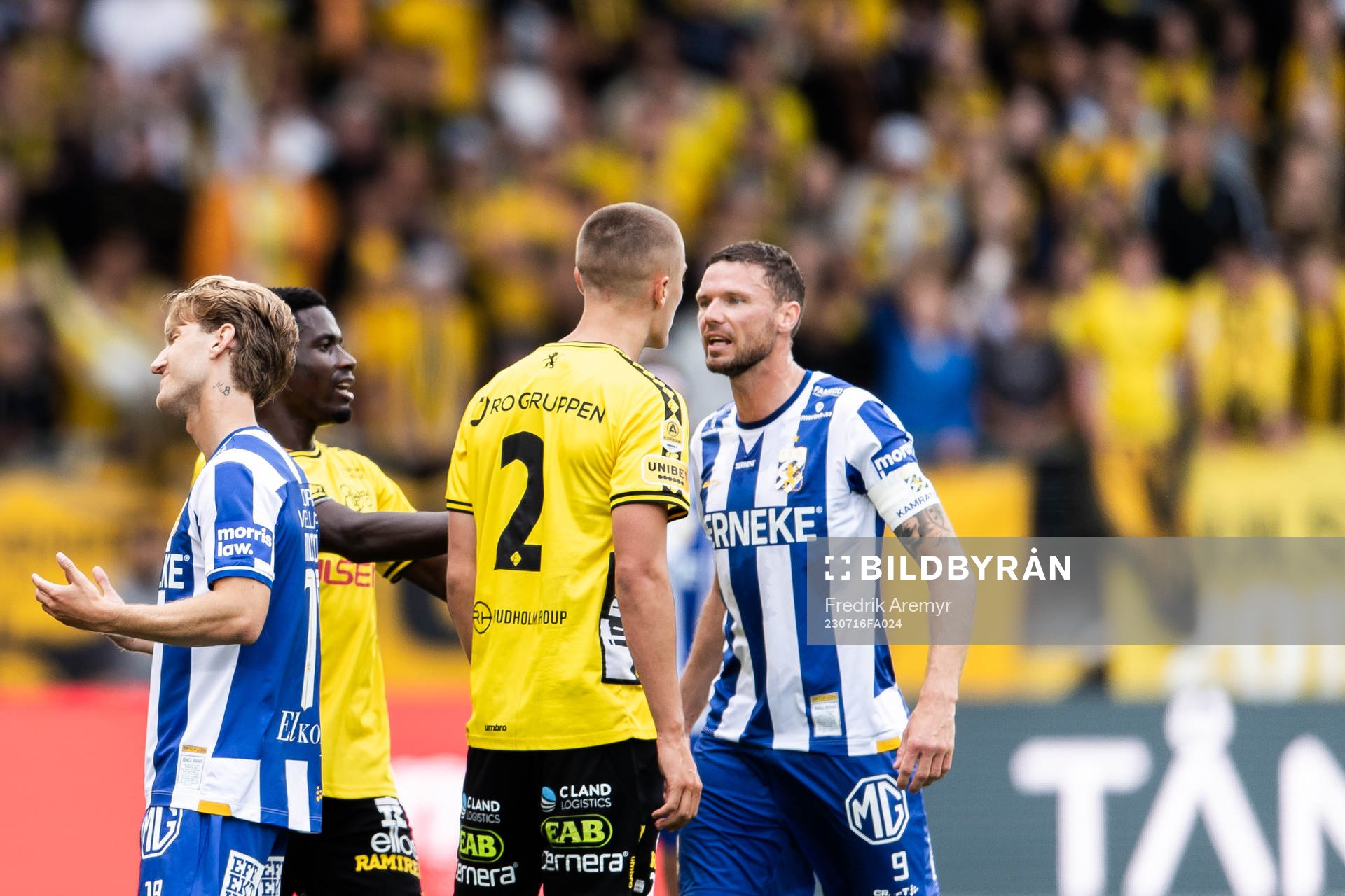 Elfsborgs Gustaf Lagerbielke och IFK Göteborgs Marcus Berg
