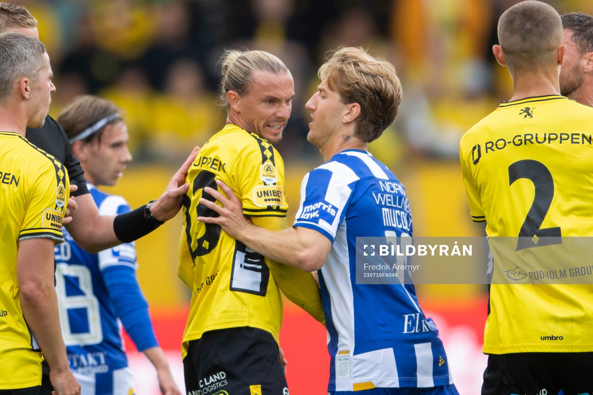 Elfsborgs Niklas Hult och IFK Göteborgs Arbnor Mucolli