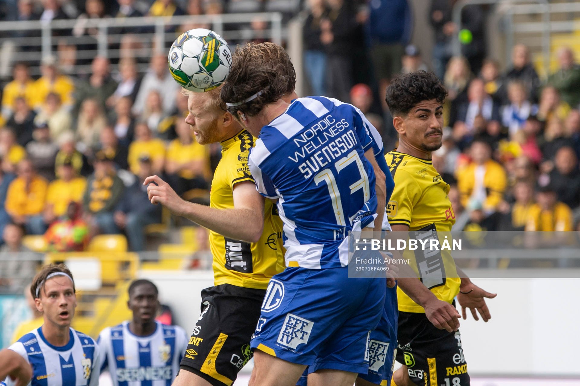 Elfsborgs Sveinn Guðjohnsen och IFK Göteborgs Gustav
